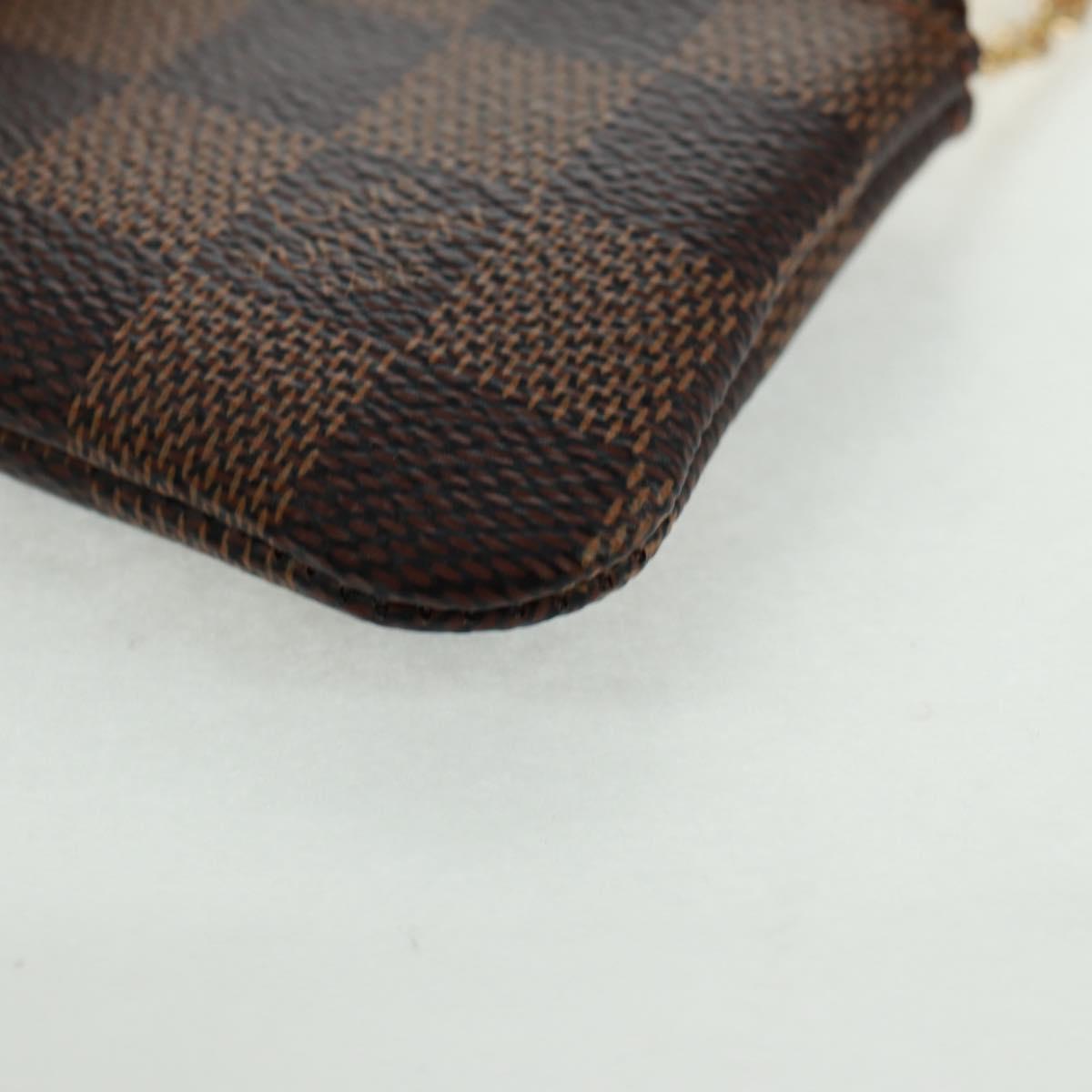 LOUIS VUITTON Damier Ebene Pochette Cles Coin Purse N62658 LV Auth am10246AV