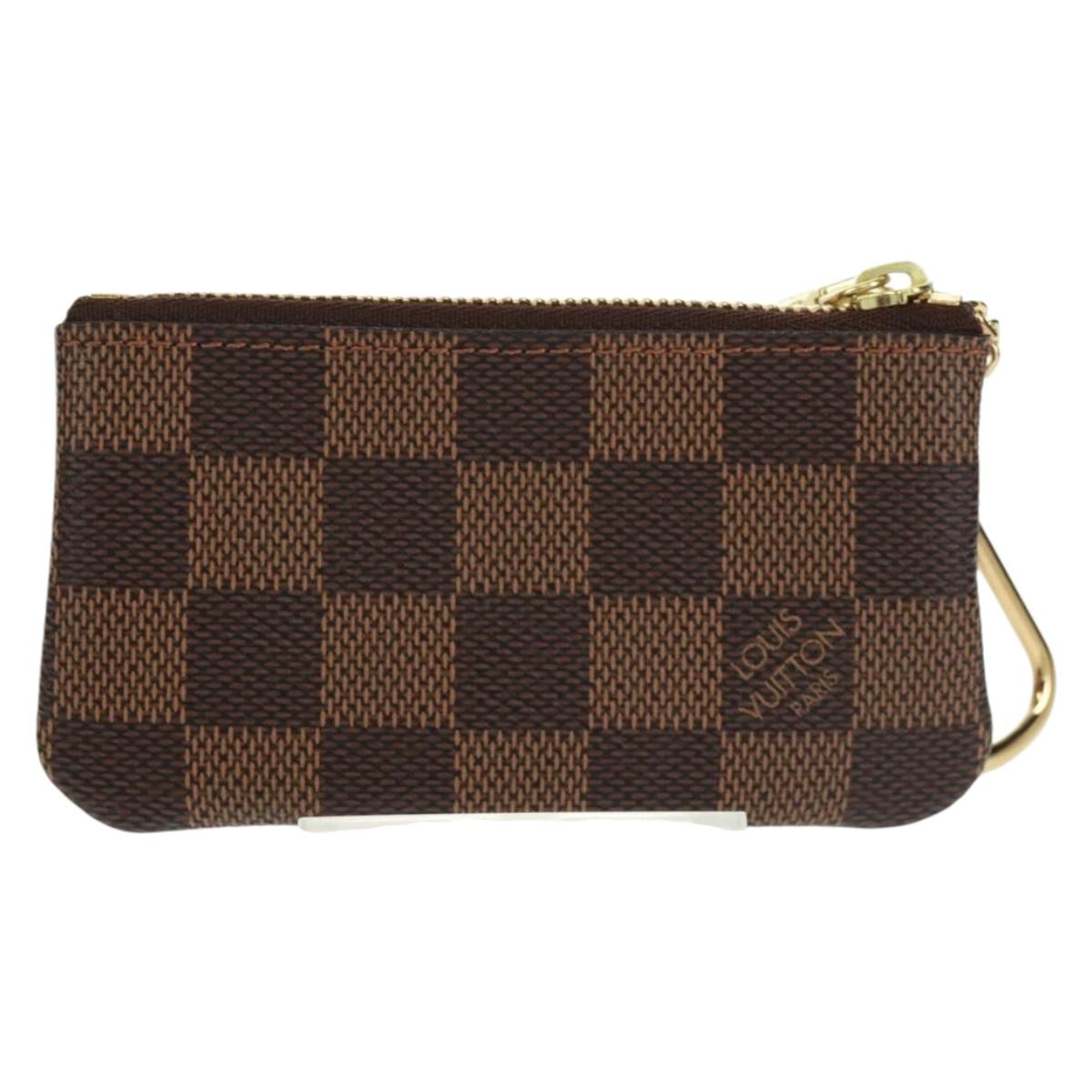 LOUIS VUITTON Damier Ebene Pochette Cles Coin Purse N62658 LV Auth am10246AV