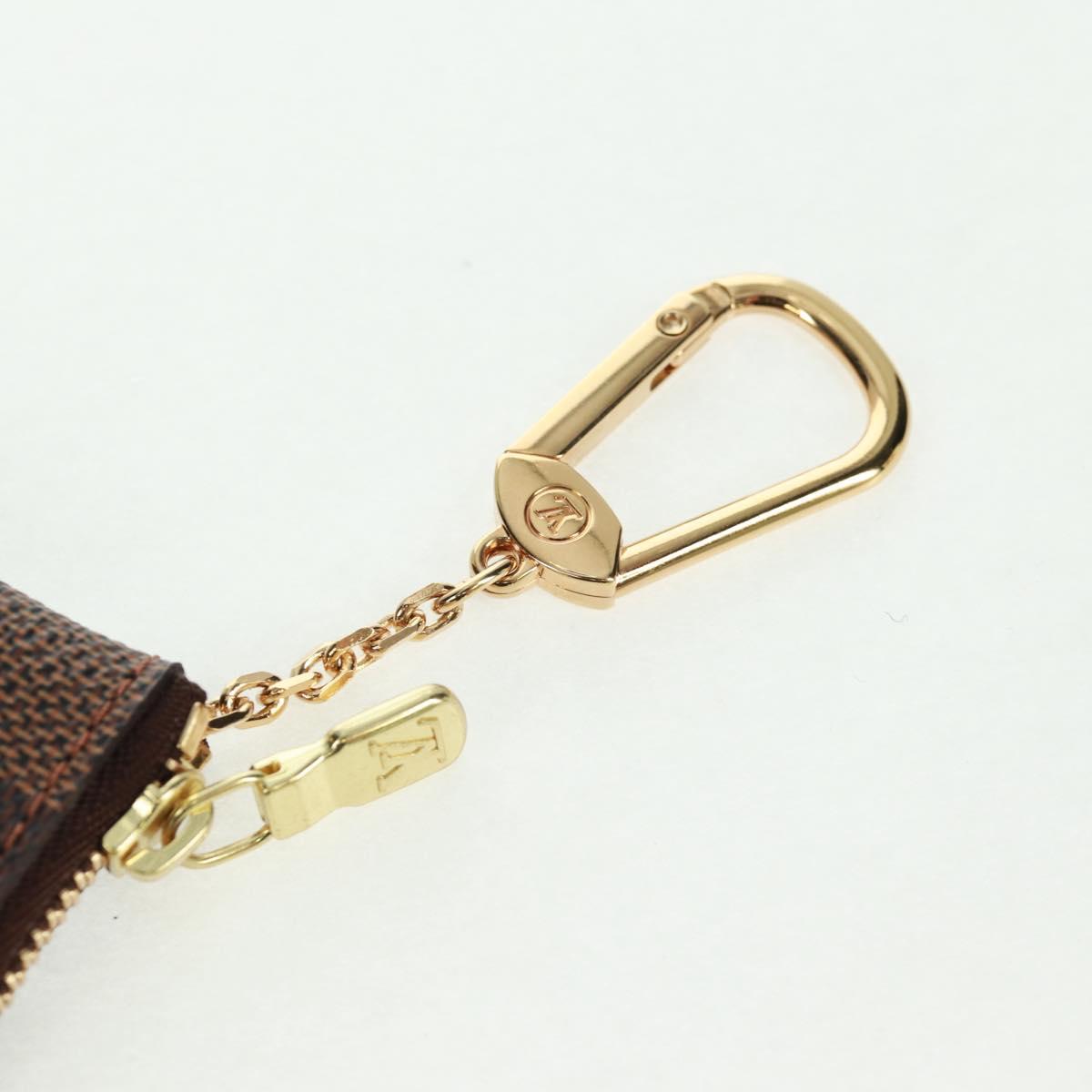 LOUIS VUITTON Damier Ebene Pochette Cles Coin Purse N62658 LV Auth am10246AV