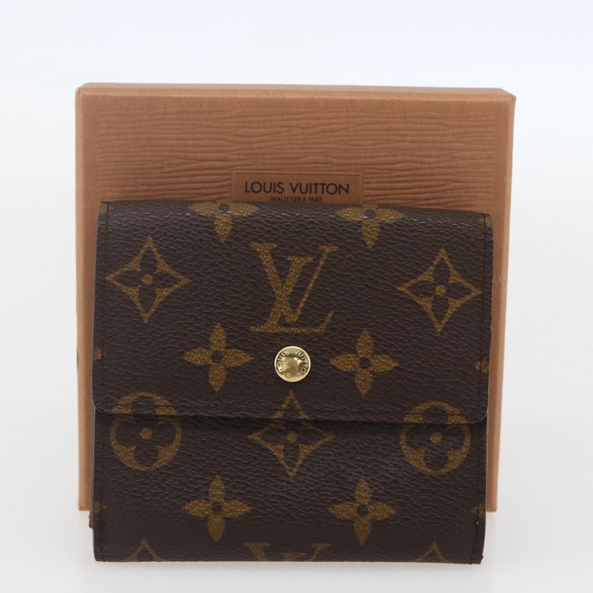 LOUIS VUITTON Monogram Porte Monnaie Bier Cartes Crdit M61652 LV Auth am10261V
