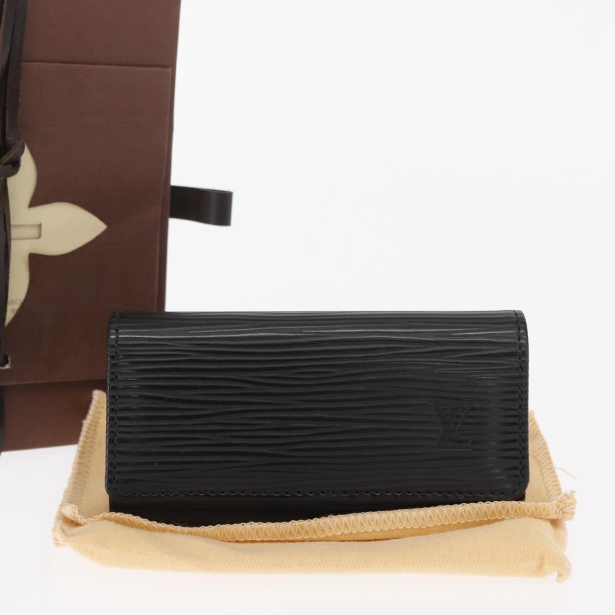 LOUIS VUITTON Epi Multicles 4 Key Case Noir M63822 LV Auth am10266V