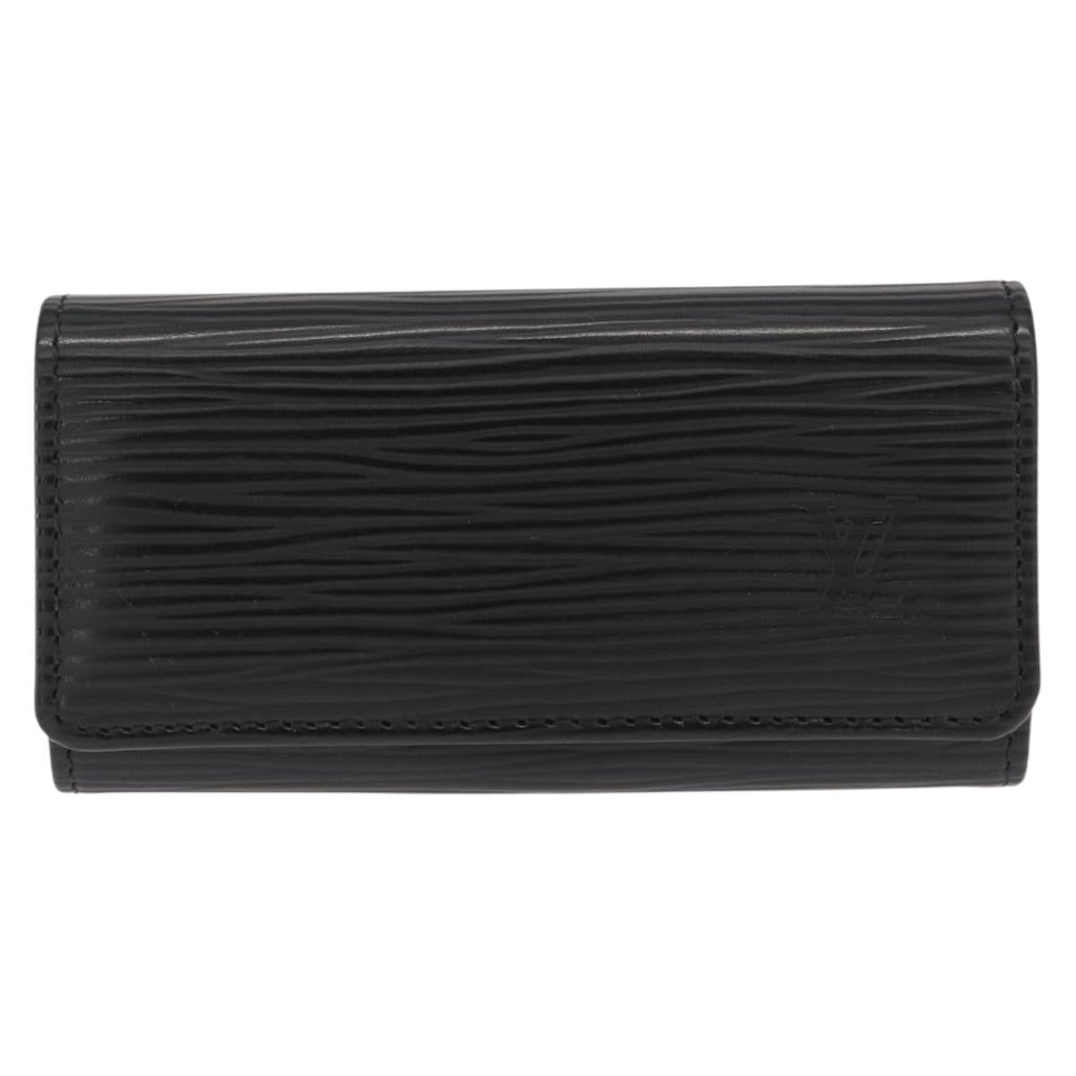 LOUIS VUITTON Epi Multicles 4 Key Case Noir M63822 LV Auth am10266V