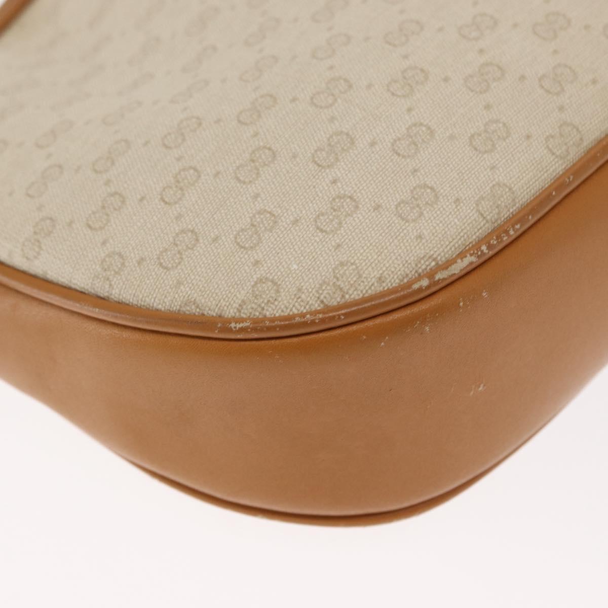 GUCCI Micro GG Supreme Shoulder Bag PVC Ivory Gold 007 89 0094 Auth am10270