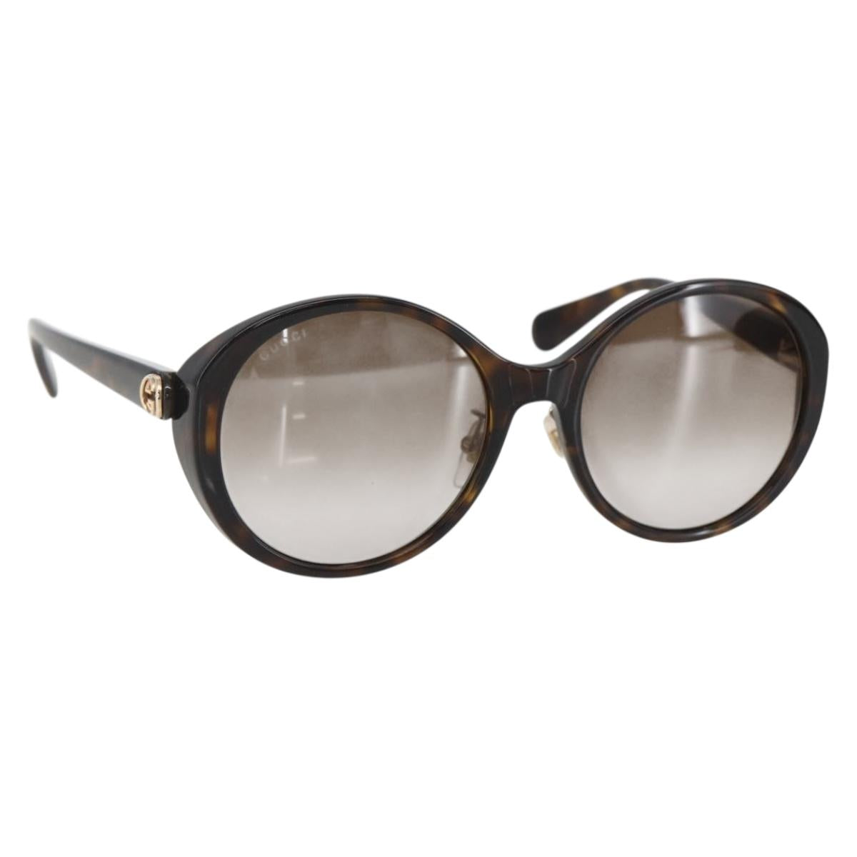 GUCCI Sunglasses plastic Dark Brown Auth am10283V