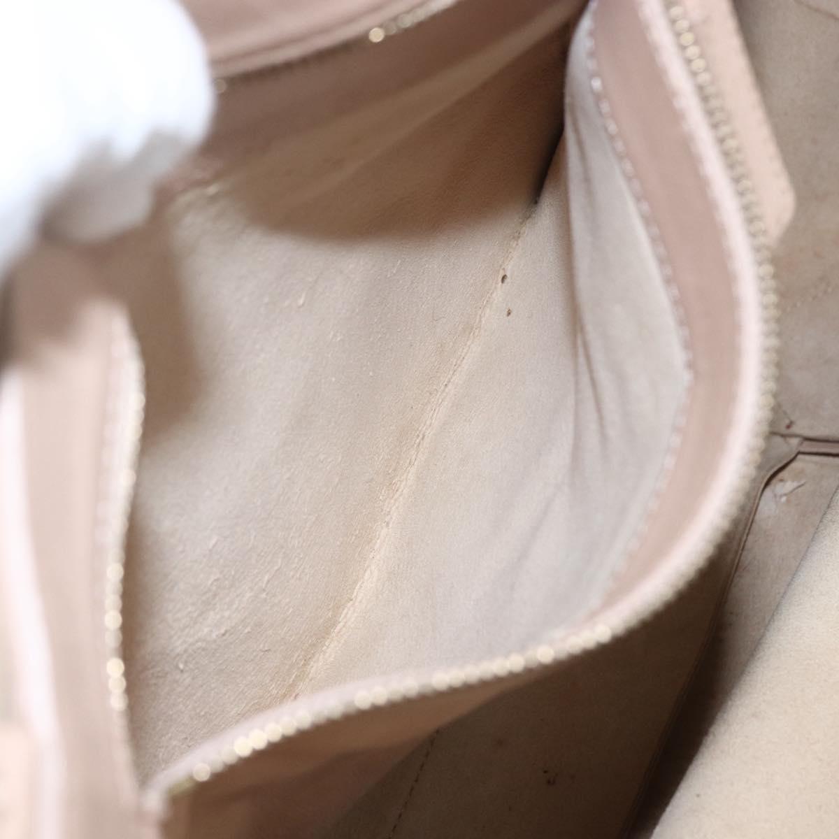 CELINE Horizontalkava Tote Bag Leather Beige Auth am10290