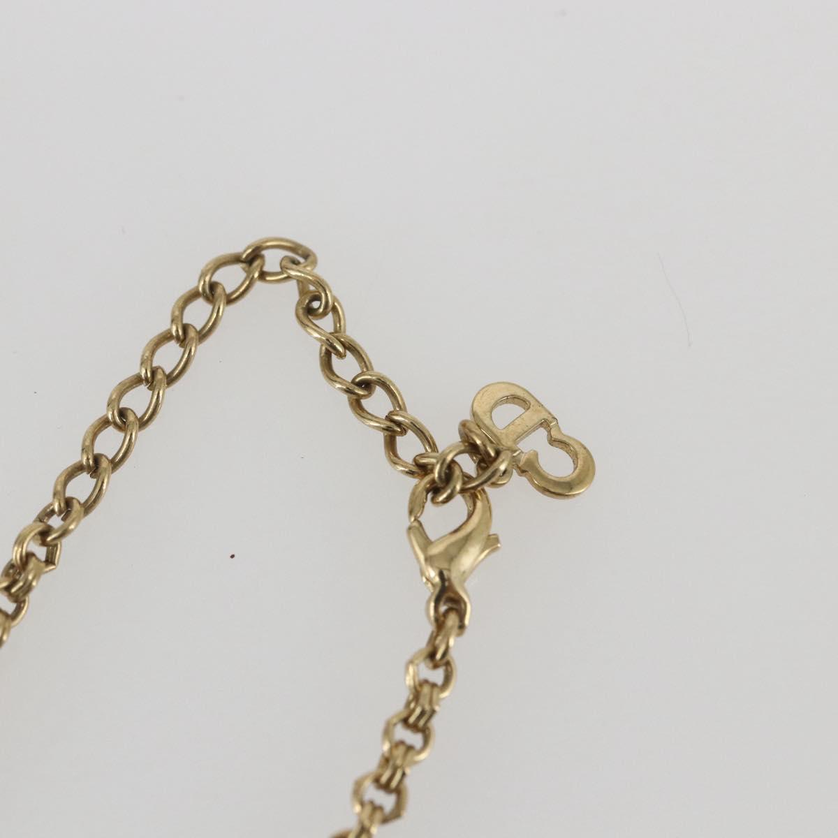 Christian Dior Necklace metal Gold Tone Auth am10310