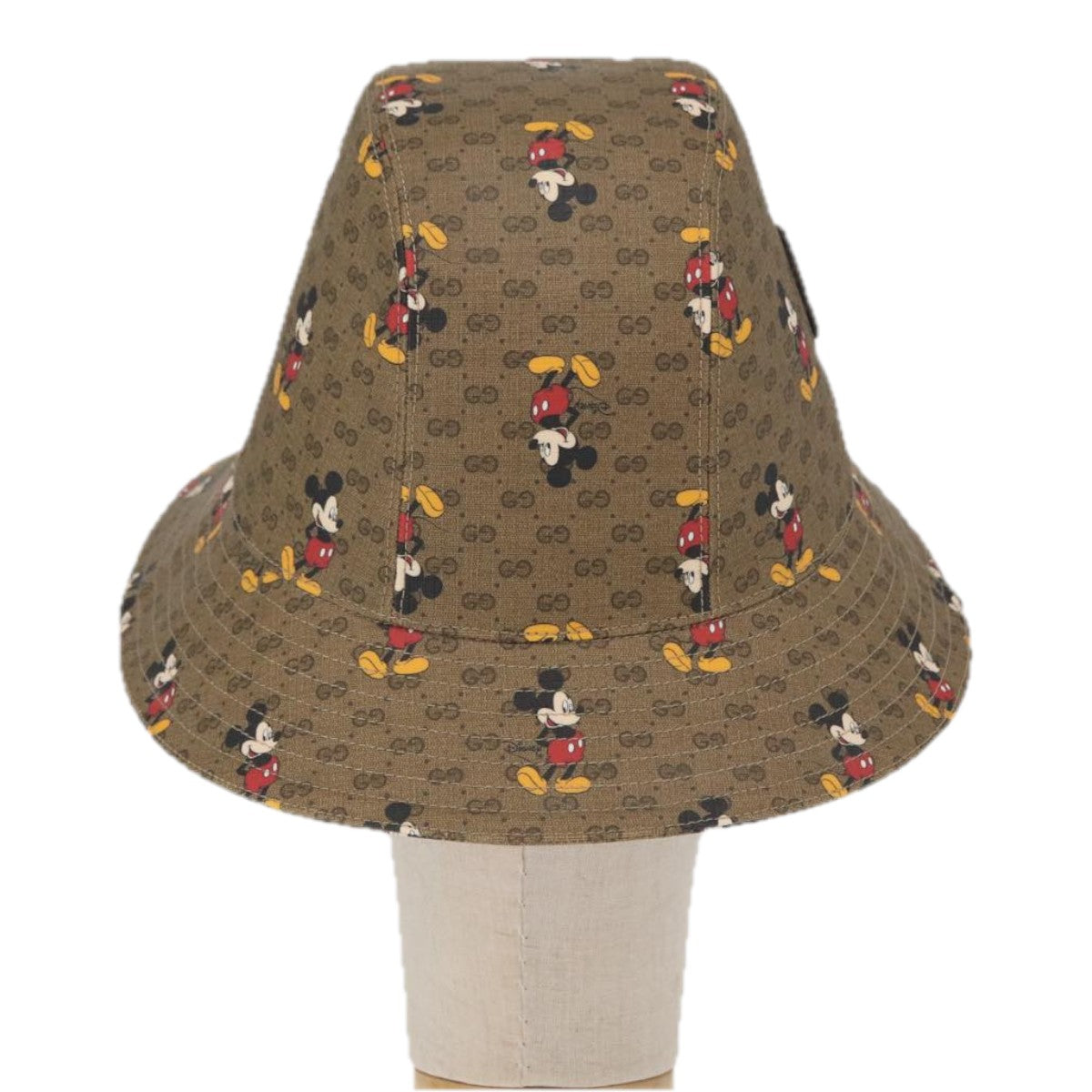 GUCCI Micro GG Supreme Disney Hat PVC Size M Beige 602978 Auth am10313SAM