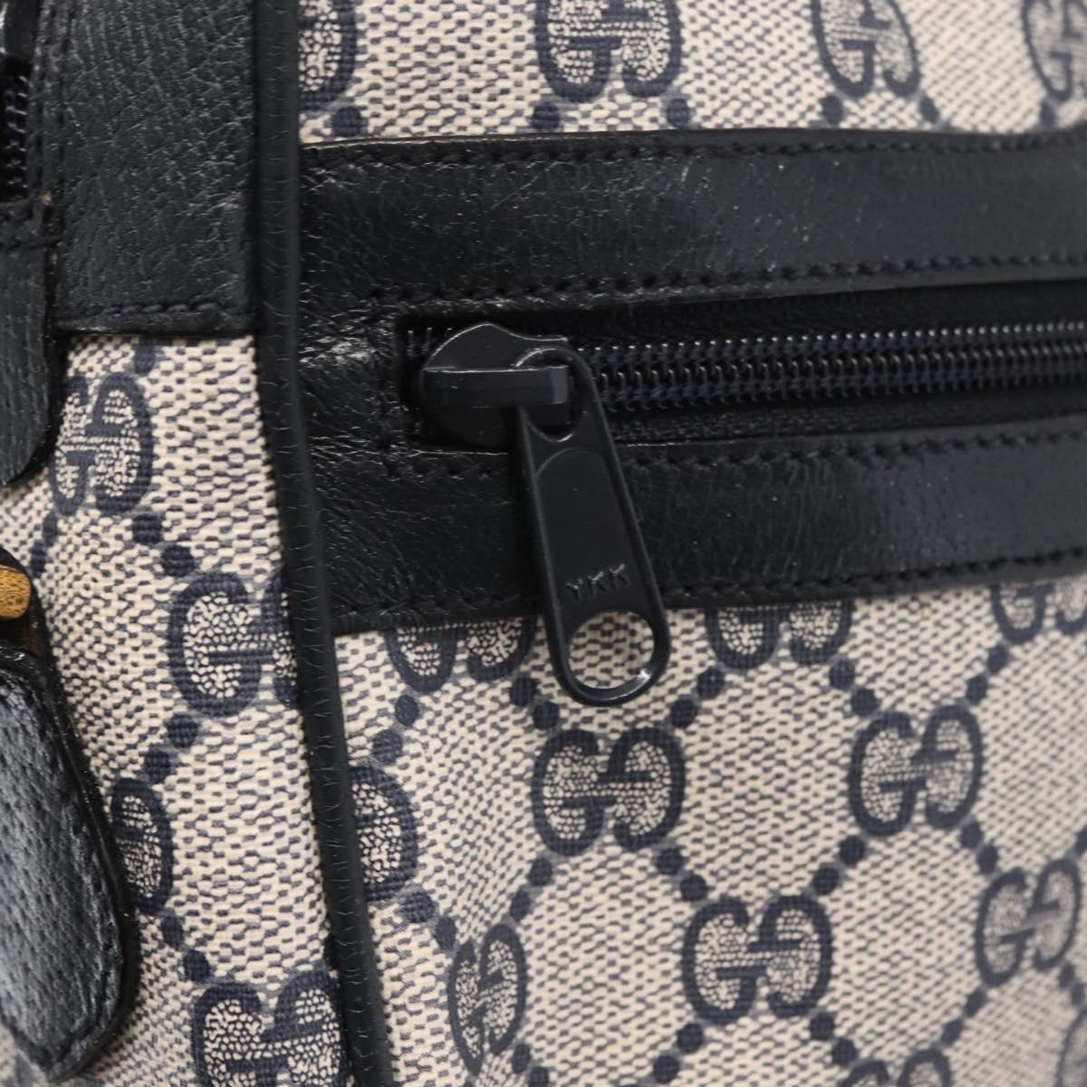 GUCCI GG Supreme Sherry Line Shoulder Bag PVC Navy Red 89 02 004 Auth am10314