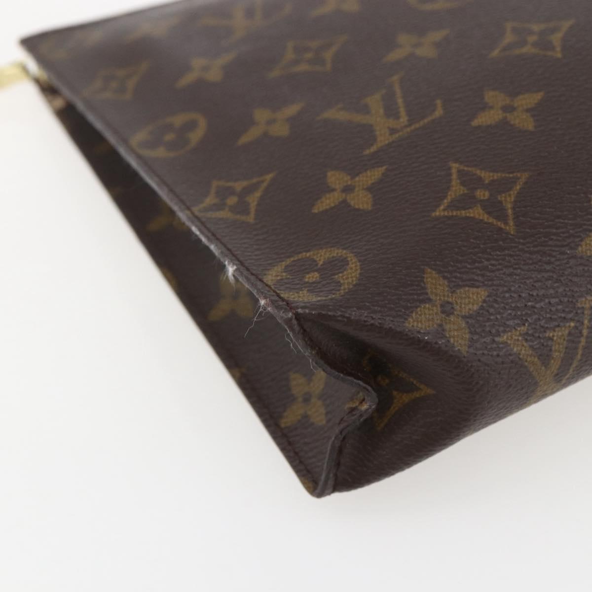 LOUIS VUITTON Monogram Poche Toilette 26 Pouch M47542 LV Auth am10350