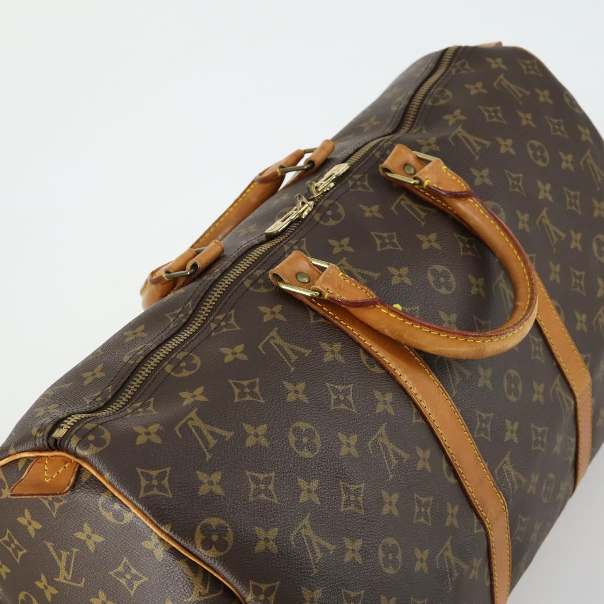 LOUIS VUITTON Monogram Keepall 50 Boston Bag M41426 LV Auth am10370