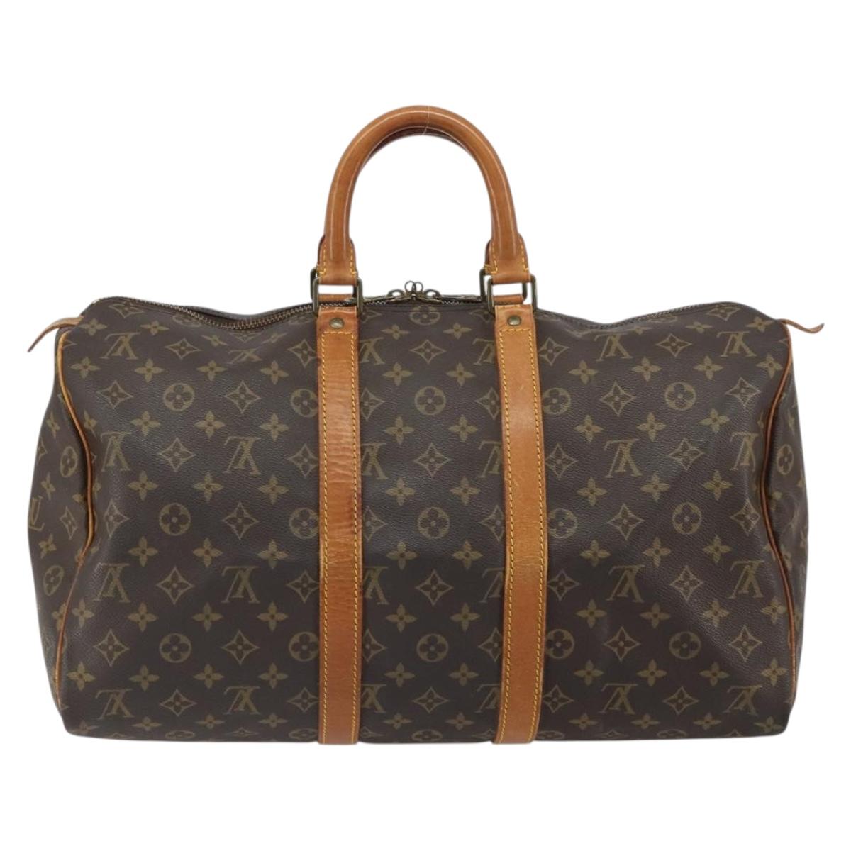 LOUIS VUITTON Monogram Keepall 45 Boston Bag M41428 LV Auth am10382