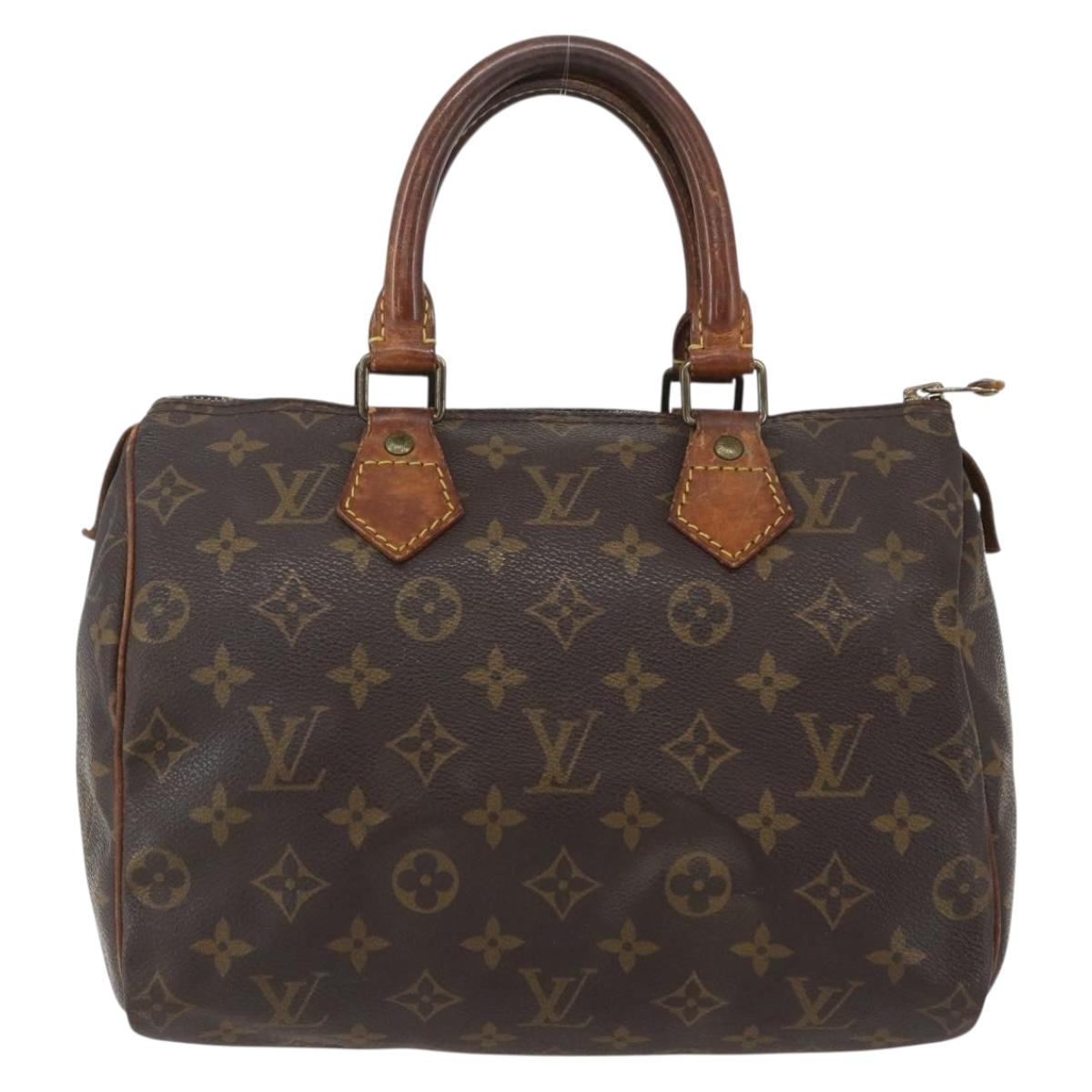 LOUIS VUITTON Monogram Speedy 25 Hand Bag M41528 LV Auth am10389