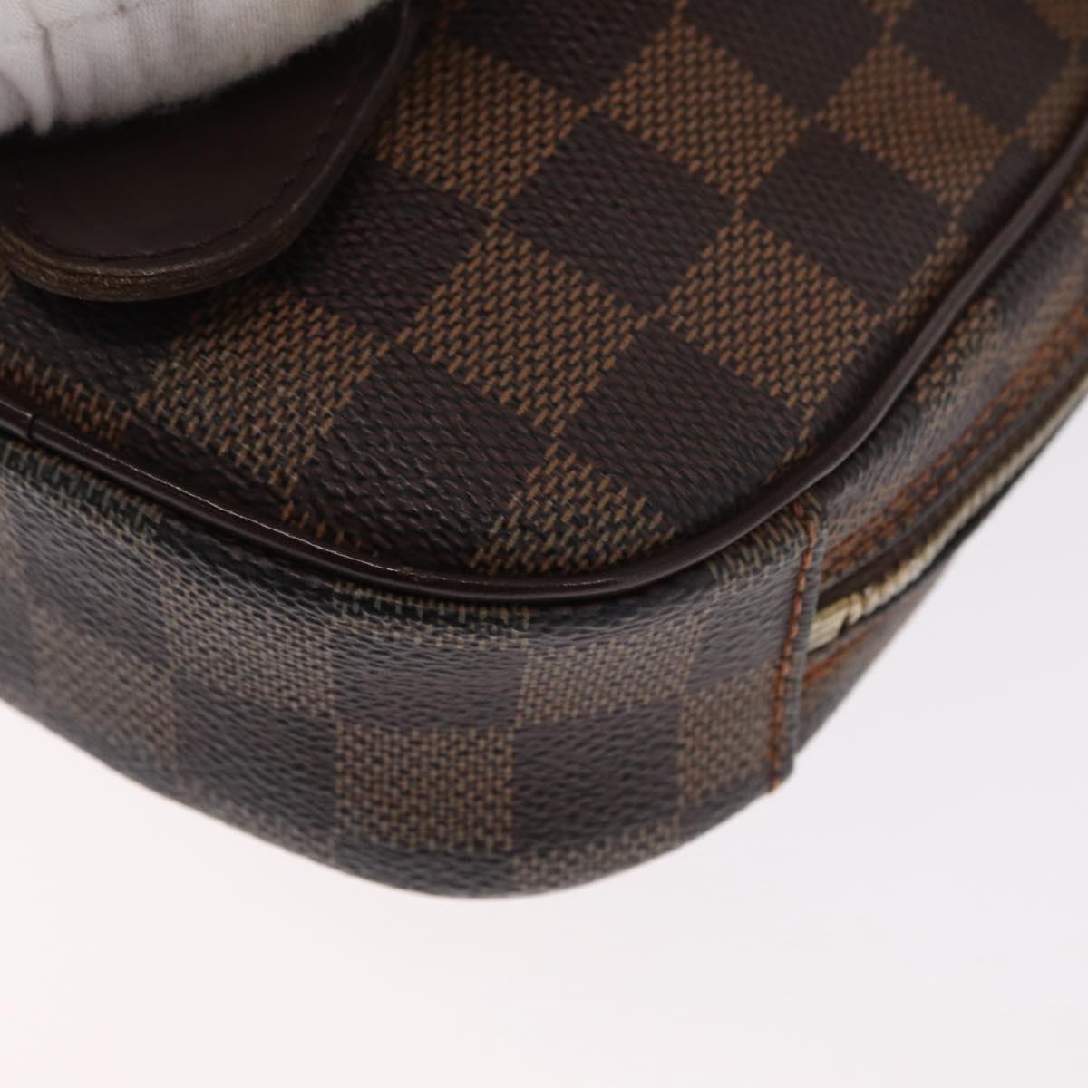 LOUIS VUITTON Damier Ebene Pochette Gange Bag SPO N48048 LV Auth am10401