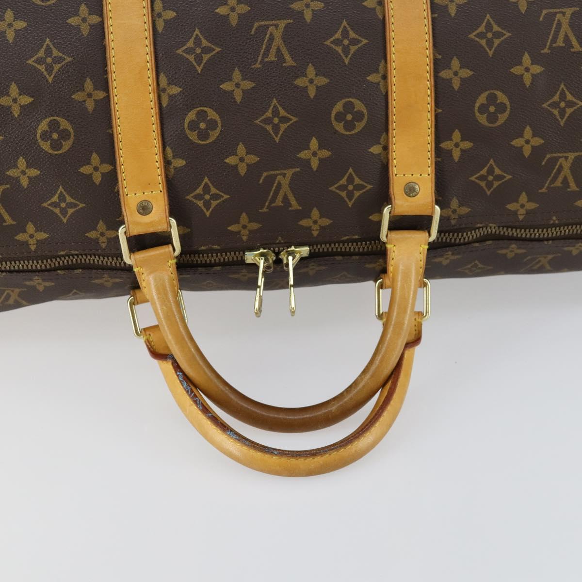 LOUIS VUITTON Monogram Keepall 60 Boston Bag M41422 LV Auth am10406