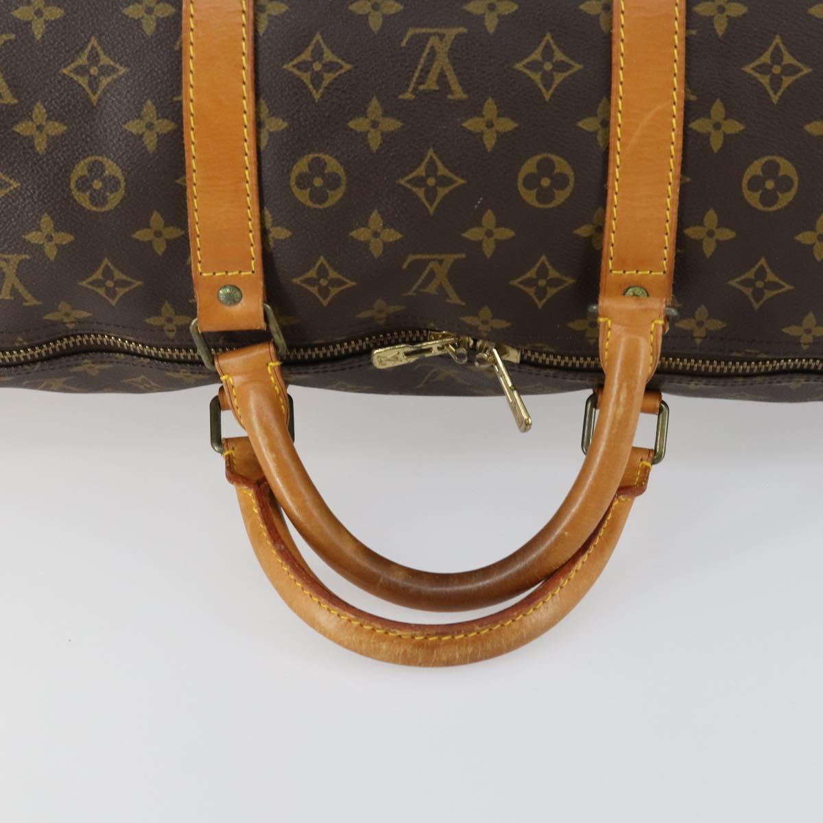 LOUIS VUITTON Monogram Keepall 60 Boston Bag M41422 LV Auth am10407