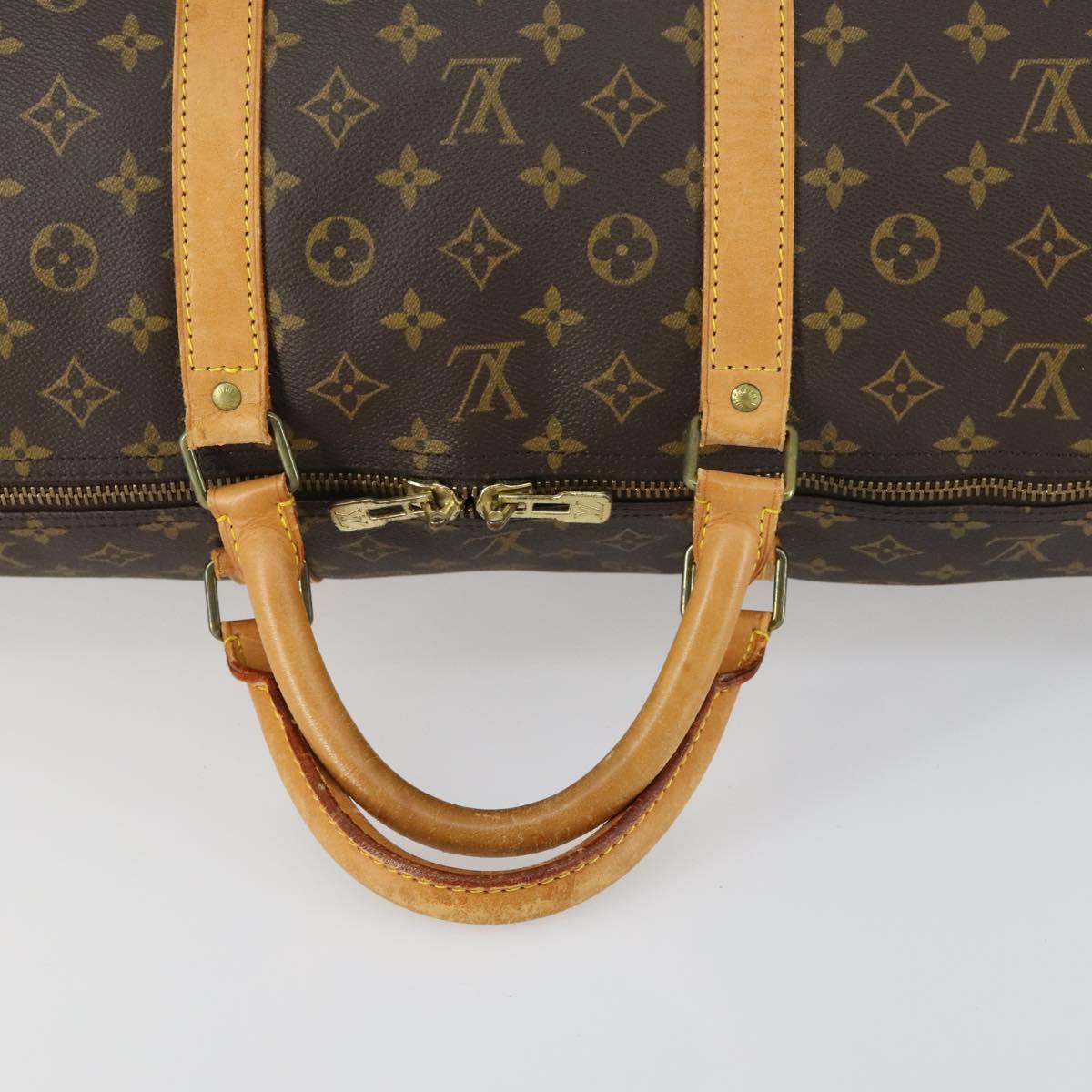 LOUIS VUITTON Monogram Keepall 60 Boston Bag M41422 LV Auth am10408