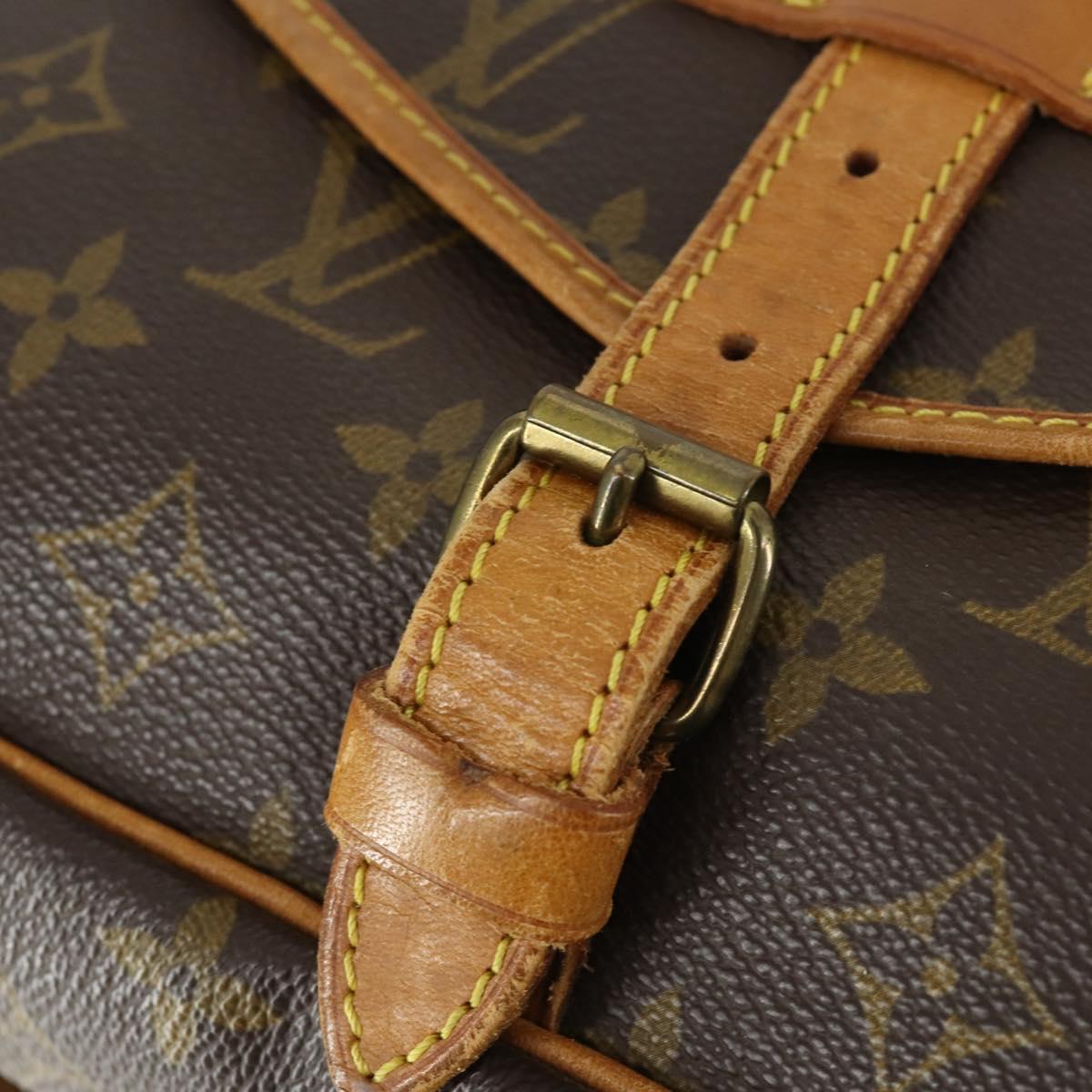 LOUIS VUITTON Monogram Saumur 30 Shoulder Bag M42256 LV Auth am10418