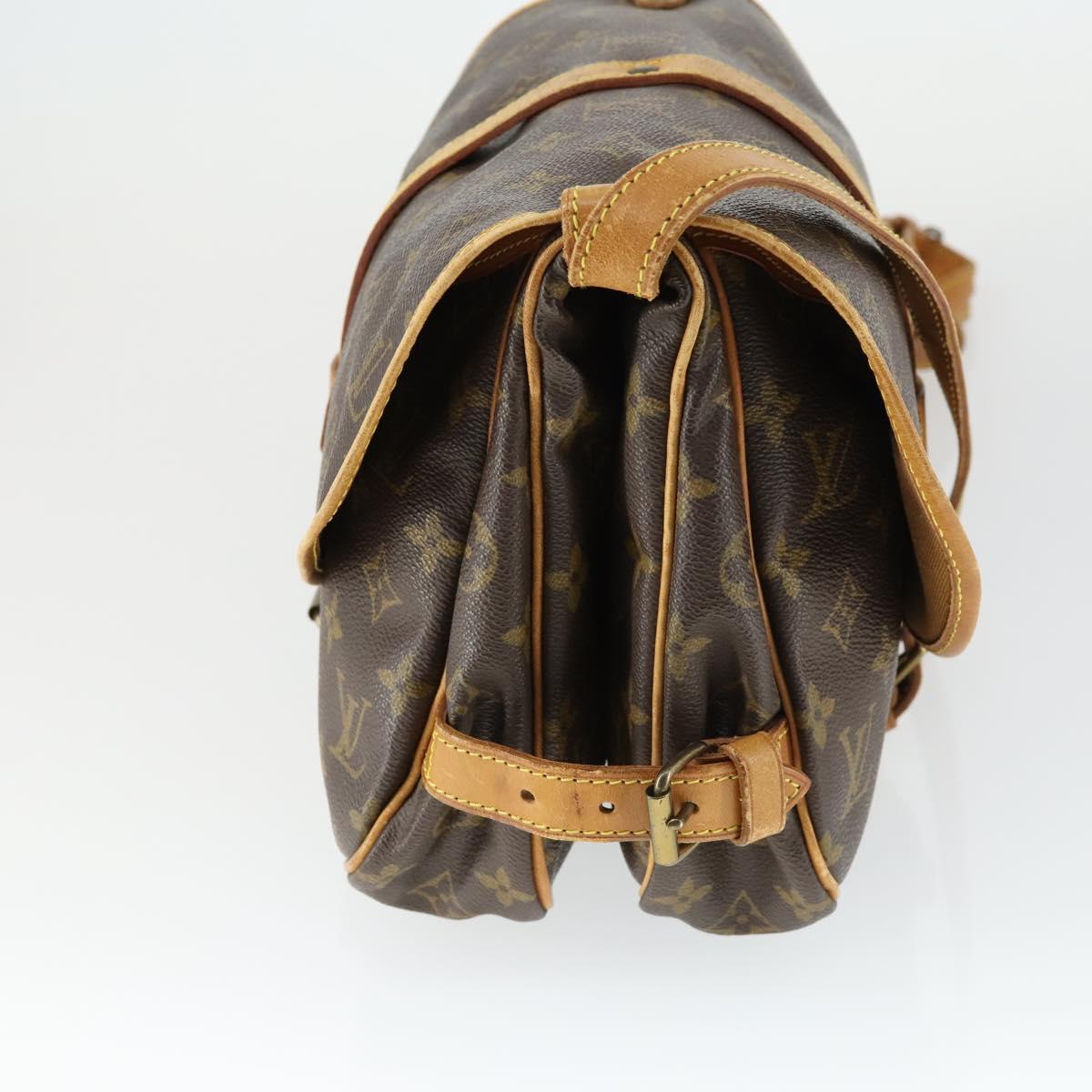 LOUIS VUITTON Monogram Saumur 30 Shoulder Bag M42256 LV Auth am10418