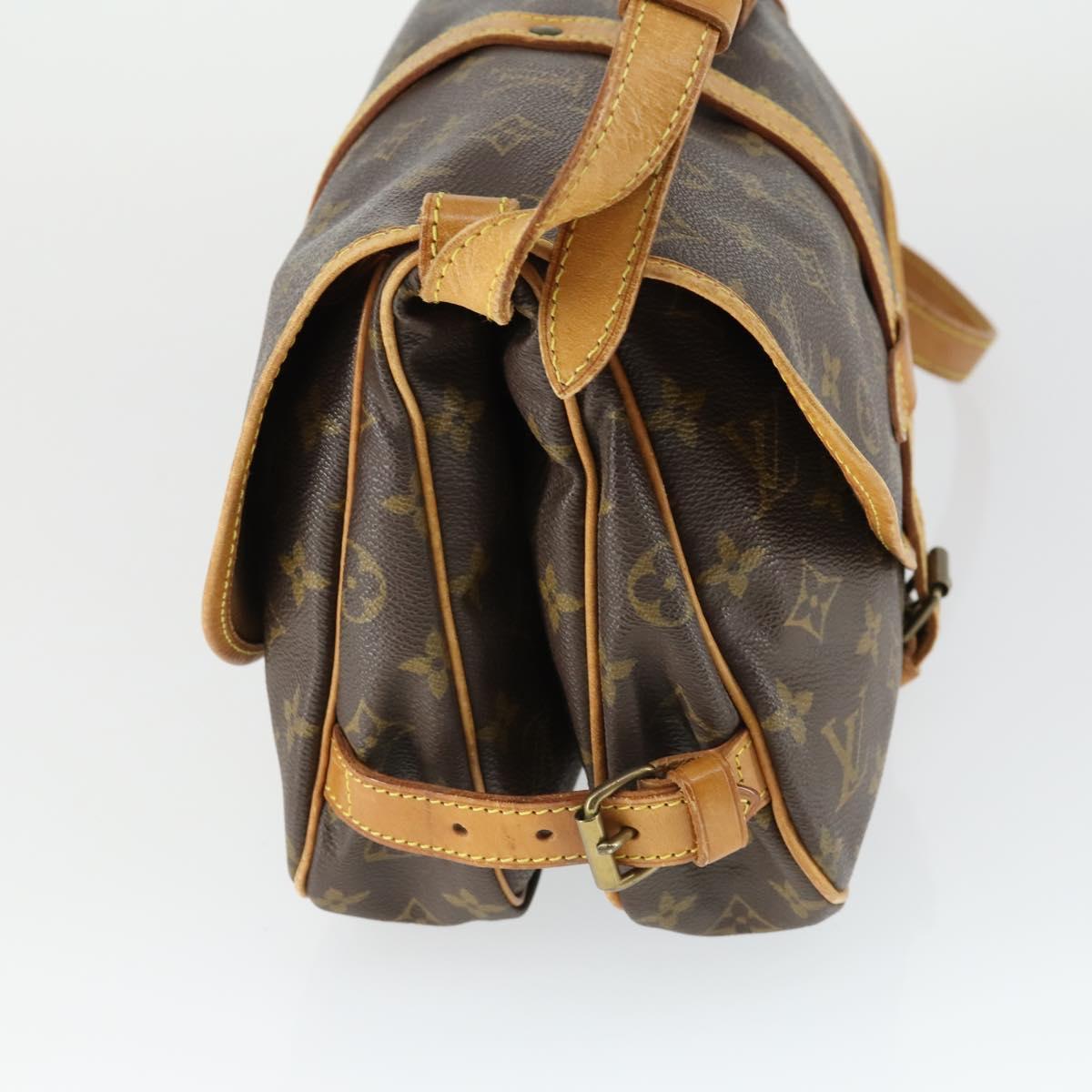 LOUIS VUITTON Monogram Saumur 30 Shoulder Bag M42256 LV Auth am10418