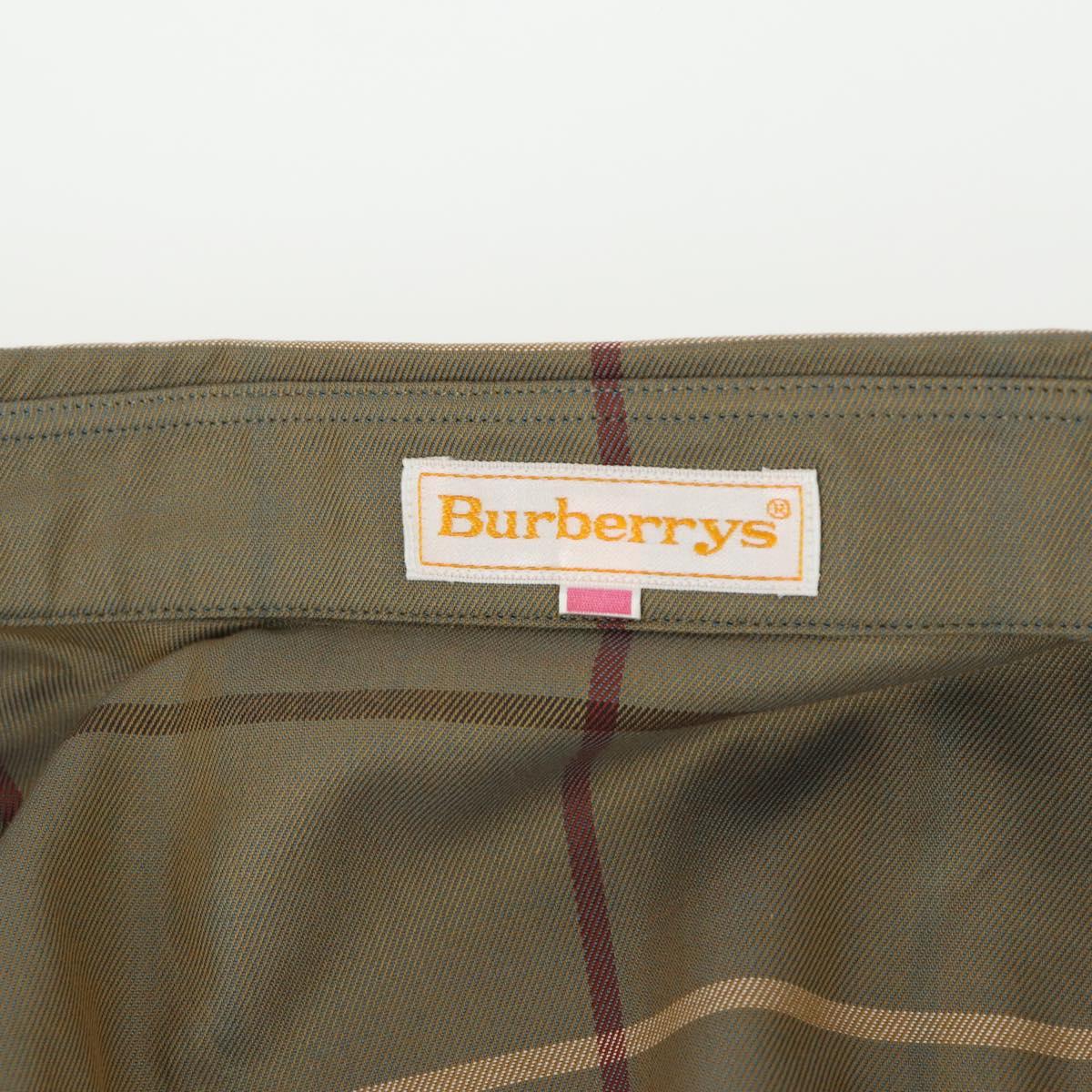 Burberrys Nova Check Short Sleeve Shirt Cotton Beige Auth am10420