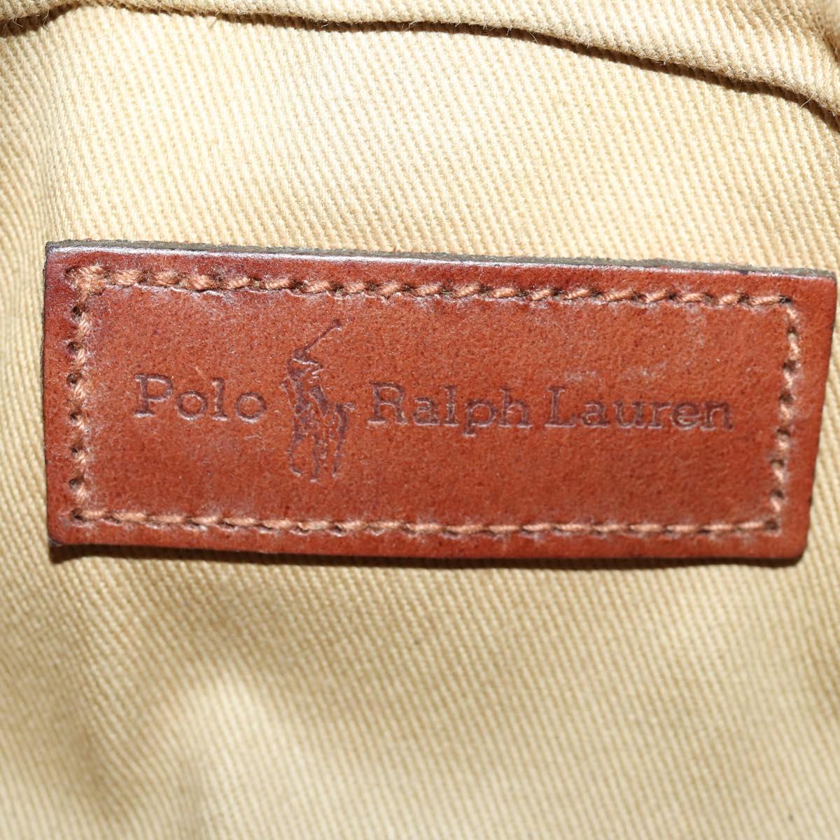 Polo Ralph Lauren Check Shoulder Bag PVC Green Auth am10430