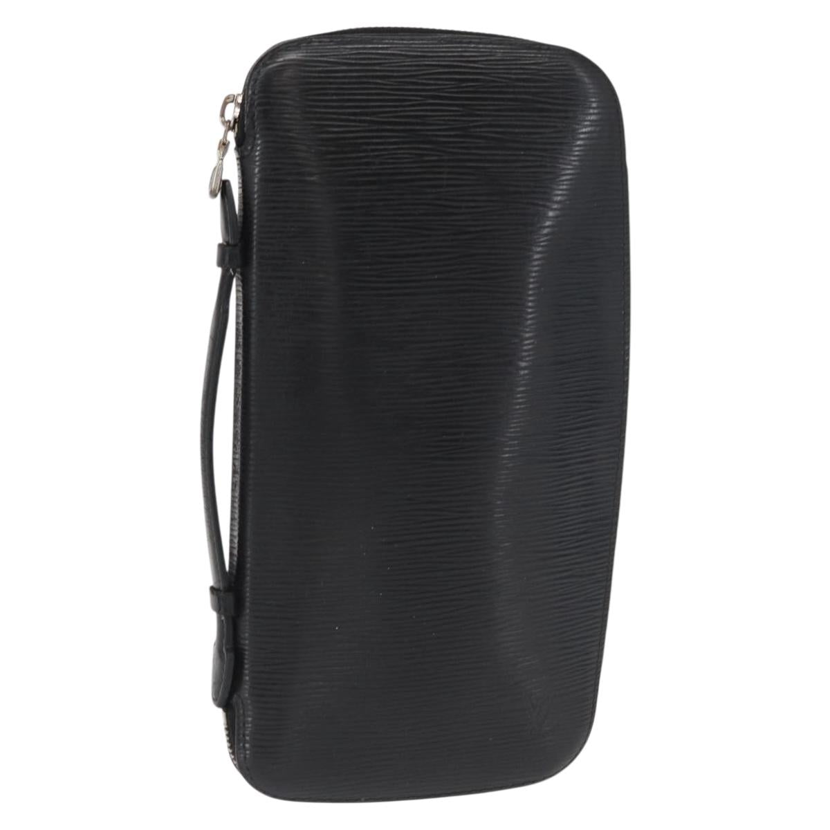 LOUIS VUITTON Epi Organizer Atholl Travel Case Black M63042 LV Auth am10434