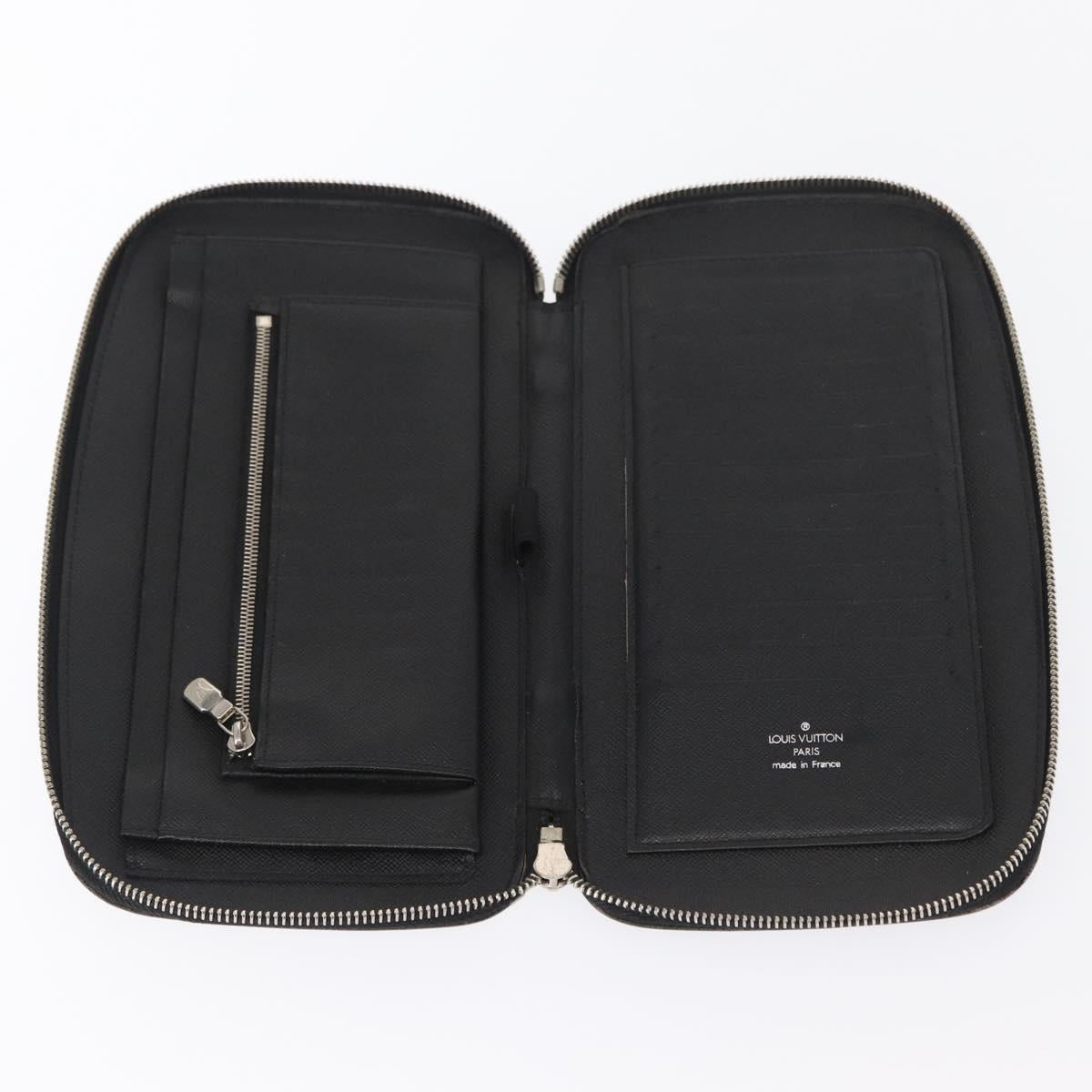 LOUIS VUITTON Epi Organizer Atholl Travel Case Black M63042 LV Auth am10434