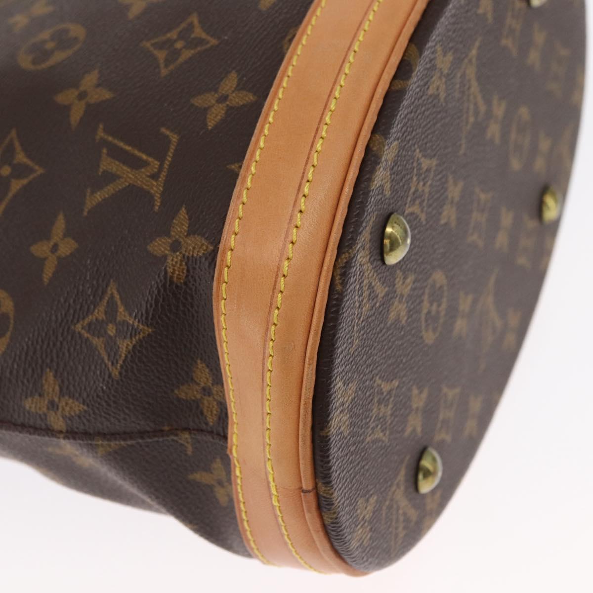 LOUIS VUITTON Monogram Bucket PM Shoulder Bag M42238 LV Auth am10443