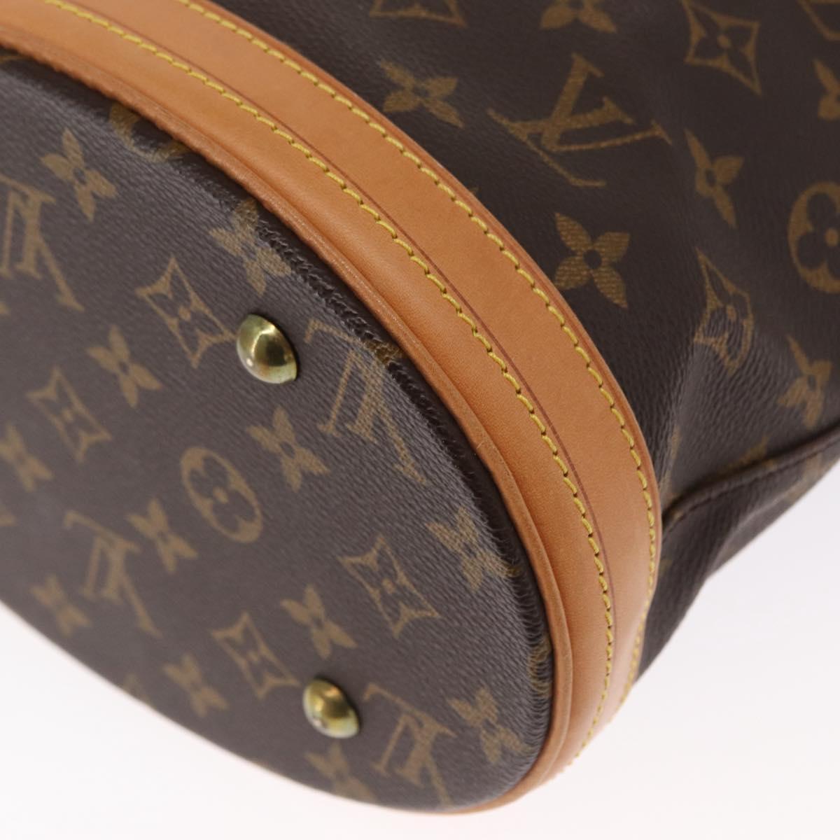 LOUIS VUITTON Monogram Bucket PM Shoulder Bag M42238 LV Auth am10443