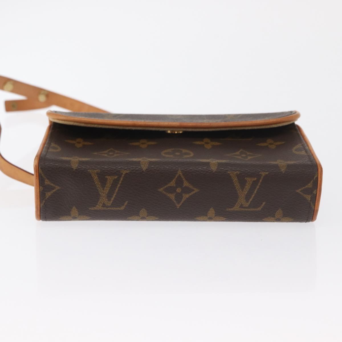 LOUIS VUITTON Monogram Pochette Florentine Waist bag M51855 LV Auth am10458
