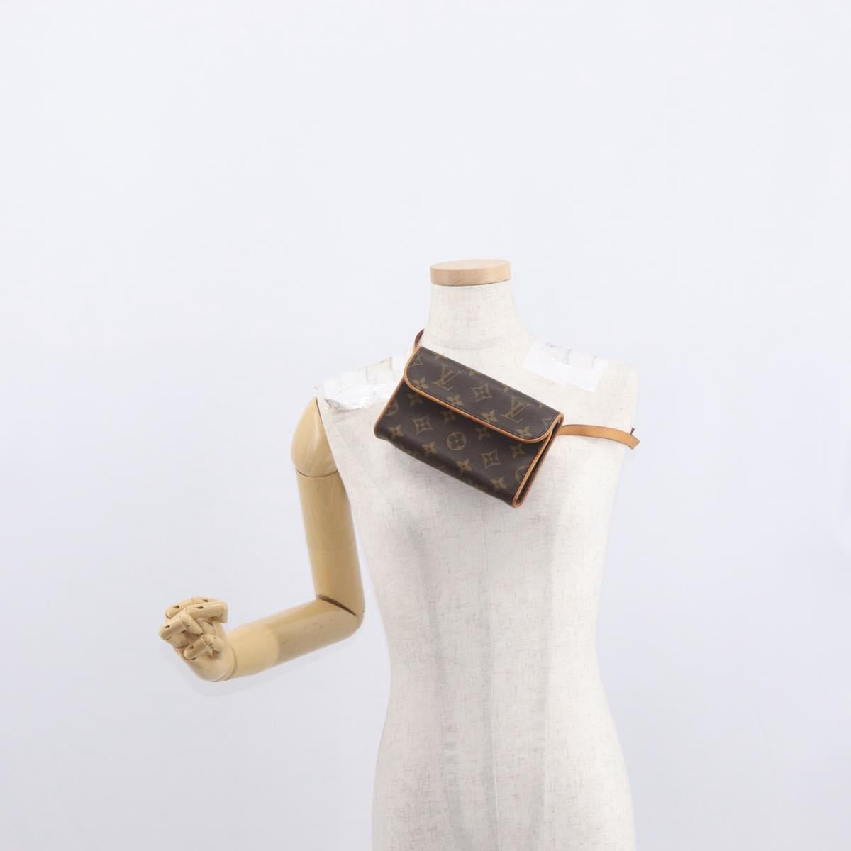 LOUIS VUITTON Monogram Pochette Florentine Waist bag M51855 LV Auth am10458