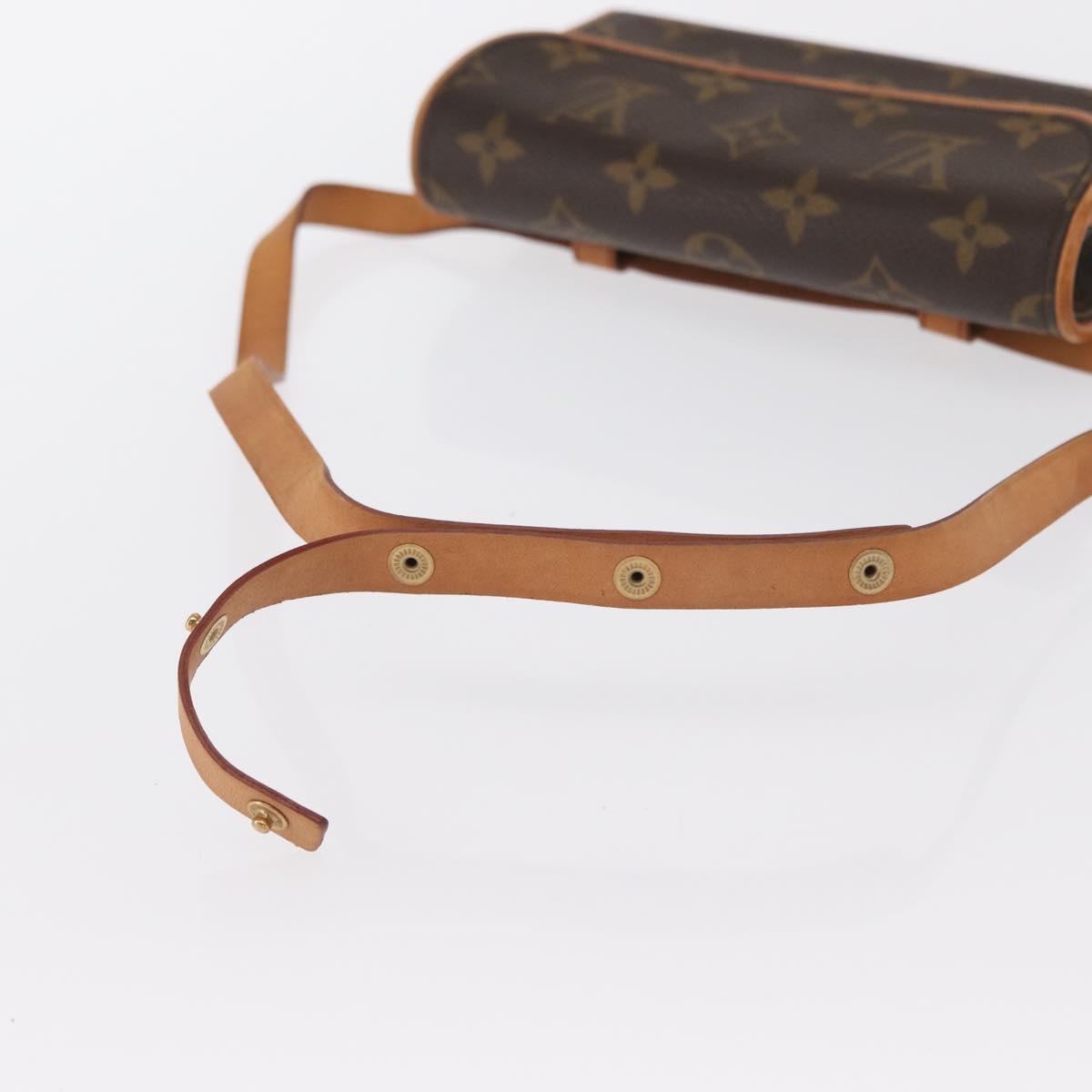 LOUIS VUITTON Monogram Pochette Florentine Waist bag M51855 LV Auth am10458