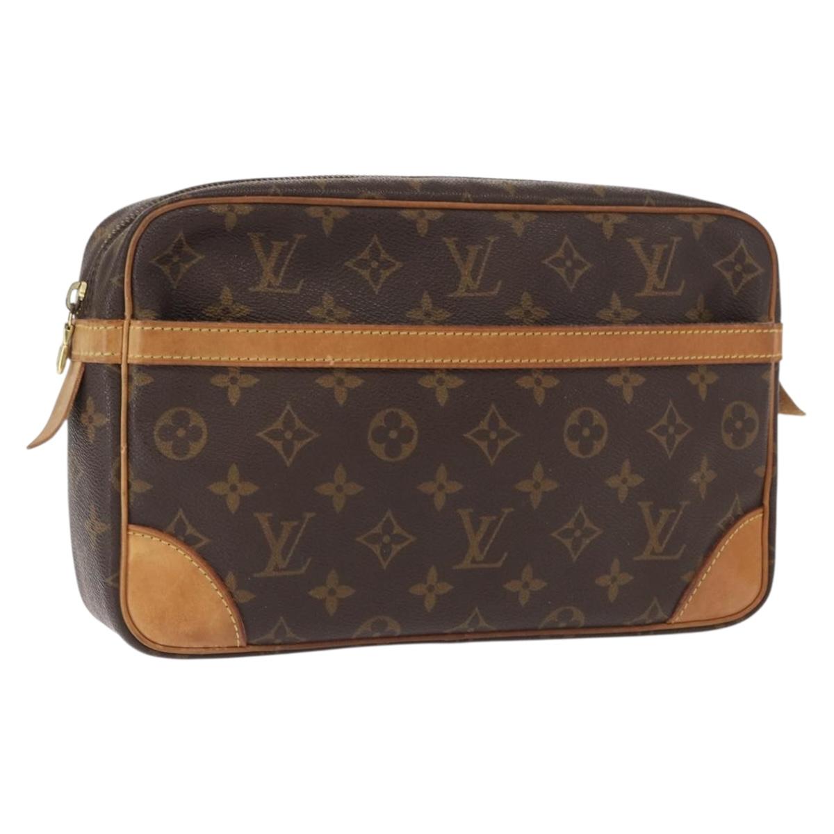 LOUIS VUITTON Monogram Compiegne 28 Clutch Bag M51845 LV Auth am10490