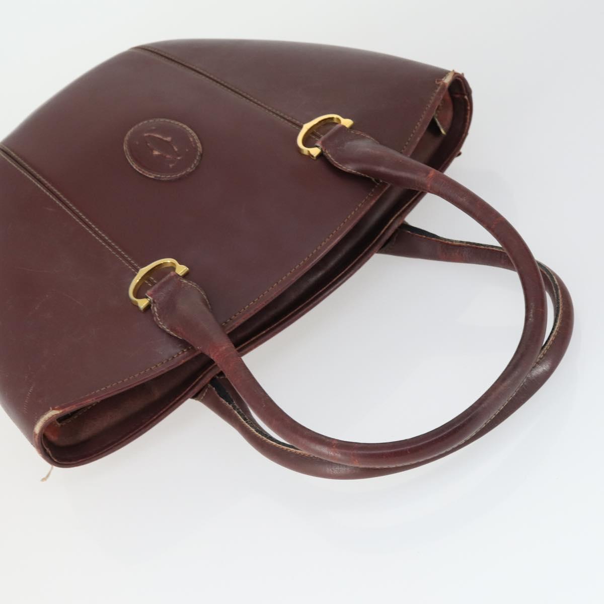 PRADA Cartier Gucci Bag Patent leather 3 Set Black Brown Bordeaux Auth am10507
