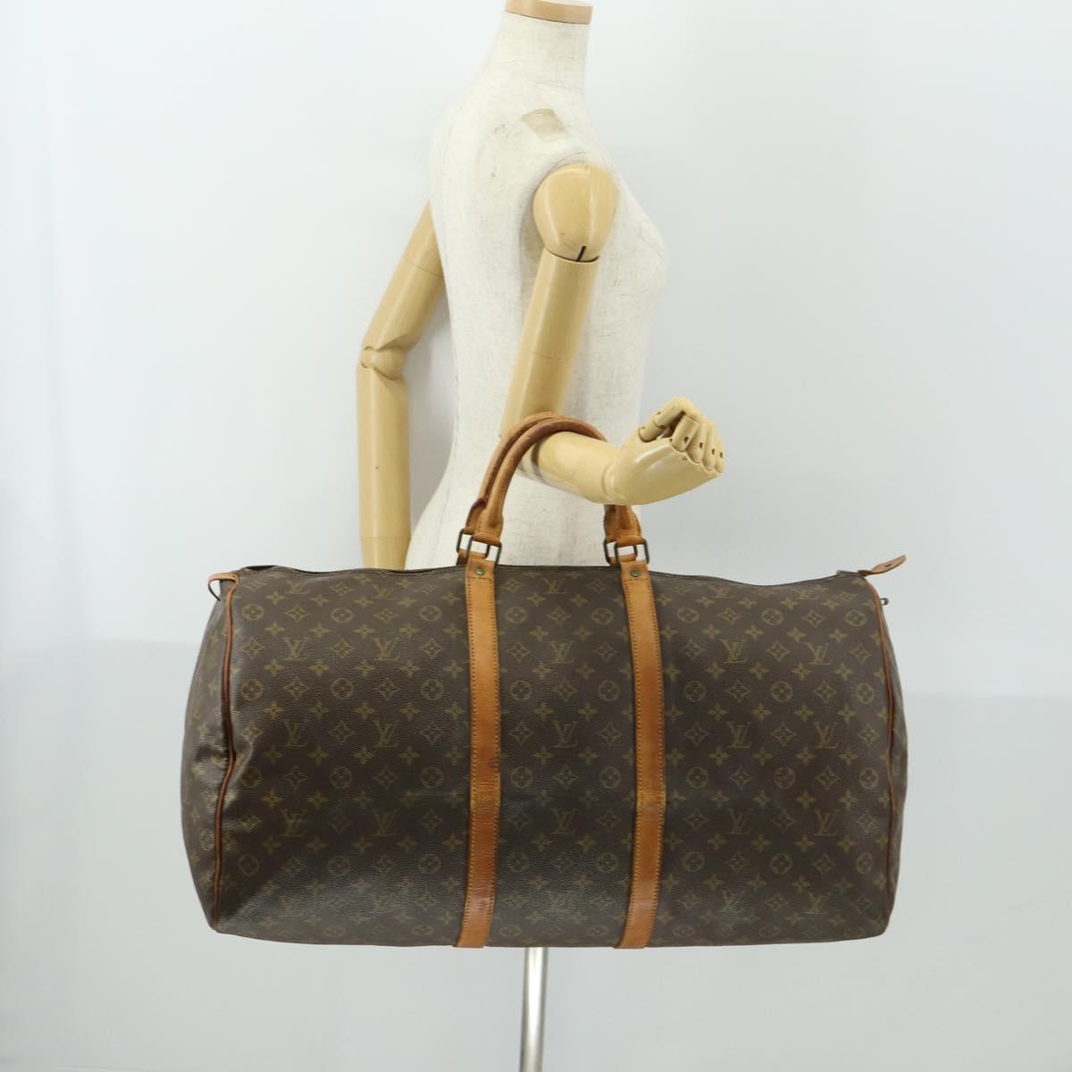 LOUIS VUITTON Monogram Keepall 60 Boston Bag Vintage M41422 LV Auth am10509