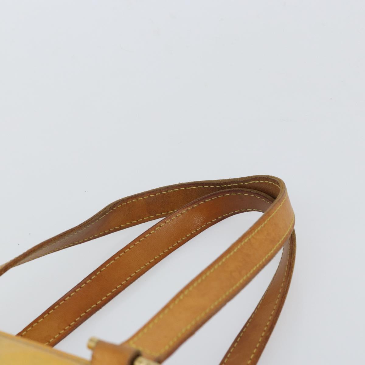 LOUIS VUITTON Monogram Vernis Columbus Tote Bag Lime Yellow M91047 Auth am10510