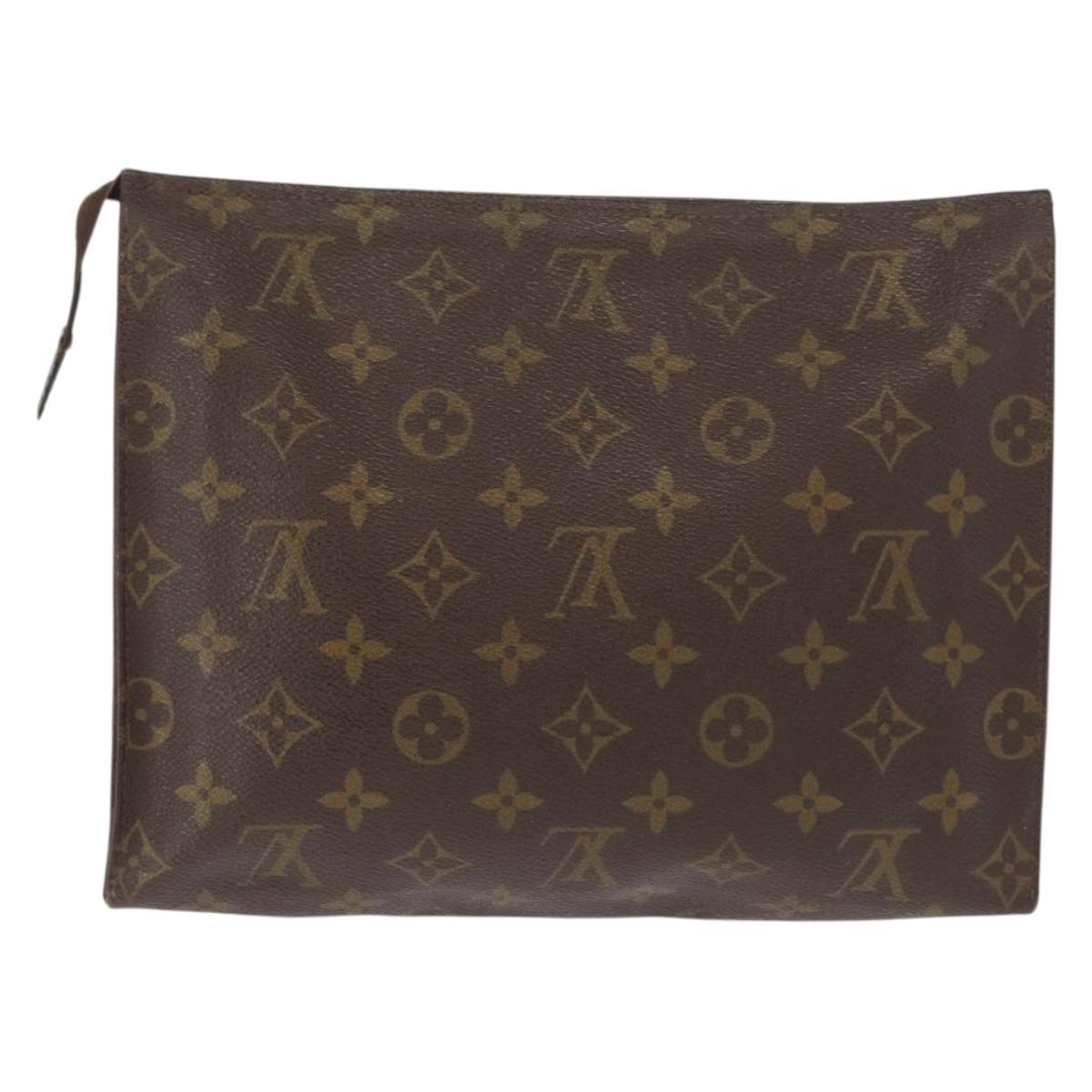 LOUIS VUITTON Monogram Poche Toilette 26 Pouch Vintage M47542 LV Auth am10519