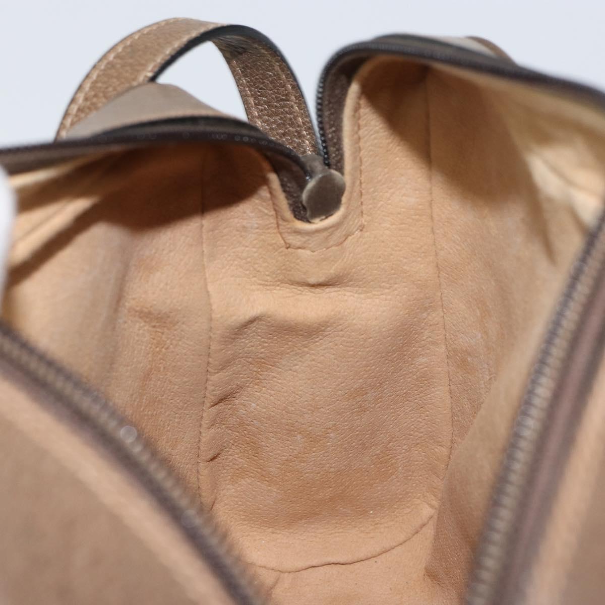 GUCCI GG Supreme Web Sherry Line Shoulder Bag PVC Beige 68 02 004 Auth am10537