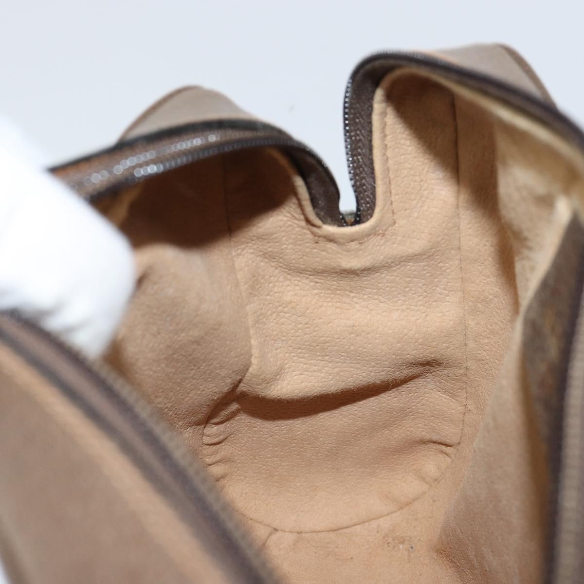 GUCCI GG Supreme Web Sherry Line Shoulder Bag PVC Beige 68 02 004 Auth am10537