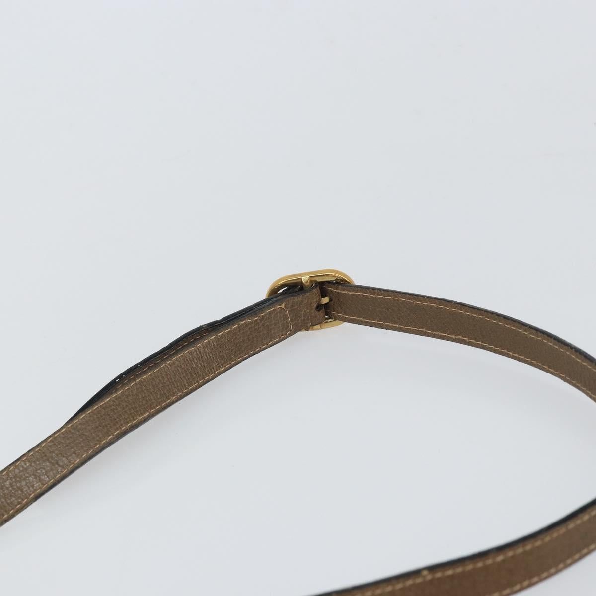 GUCCI GG Supreme Web Sherry Line Shoulder Bag PVC Beige 68 02 004 Auth am10537