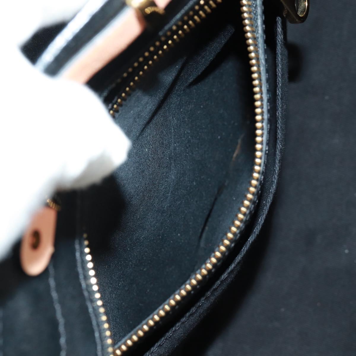 Chloe Alice Hand Bag Leather 2way Beige Black gold Auth am10542V