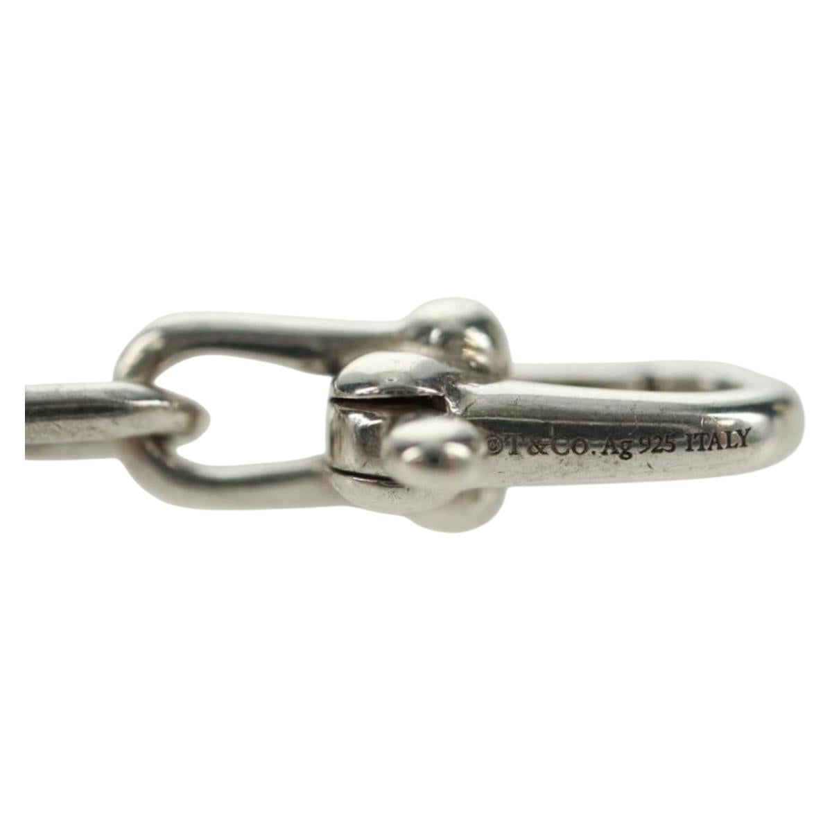 TIFFANY&Co. Hardware Micro Bracelet Ag925 Silver Auth am10554SAV