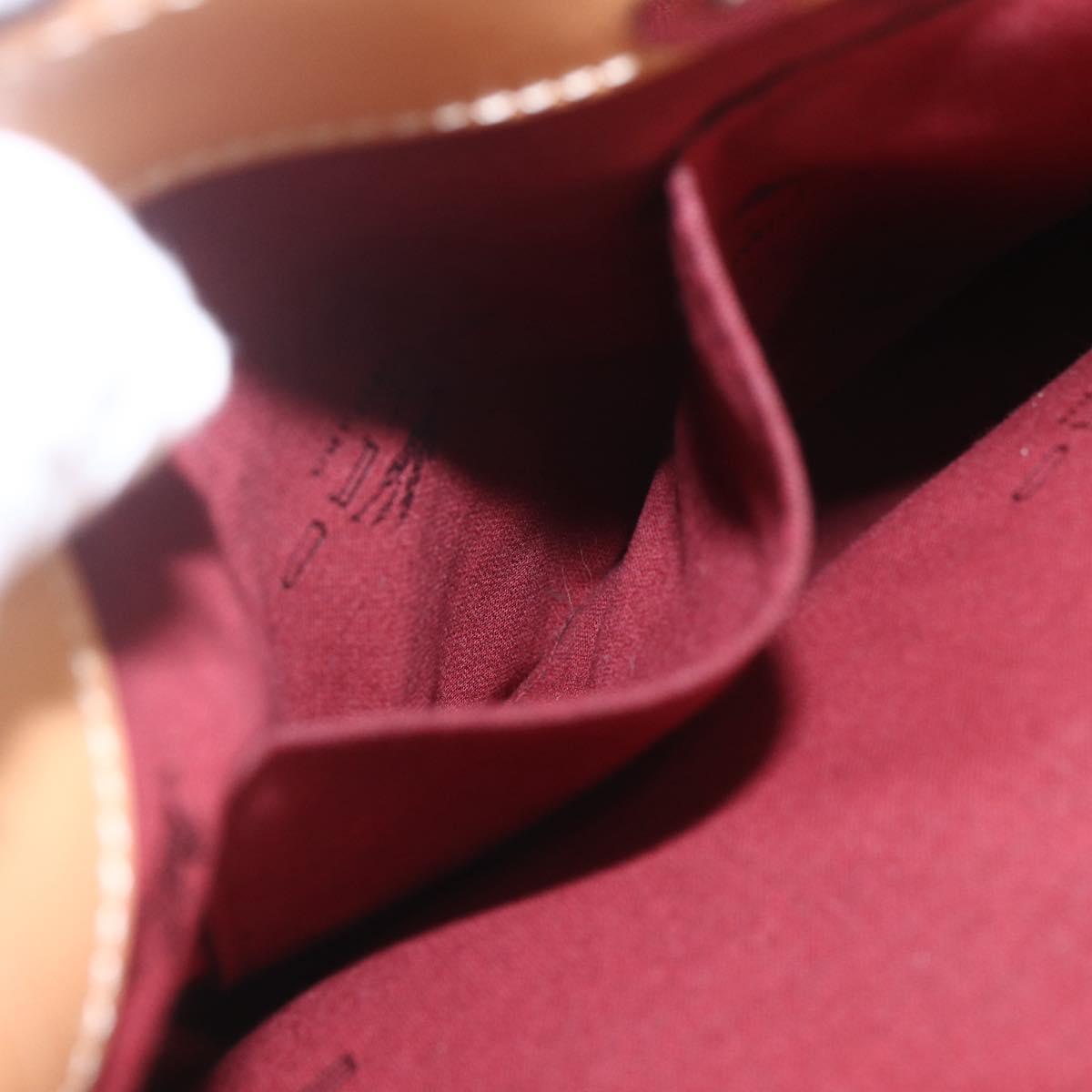 ETRO Paisley Tote Bag PVC Bordeaux Gold Auth am10570V