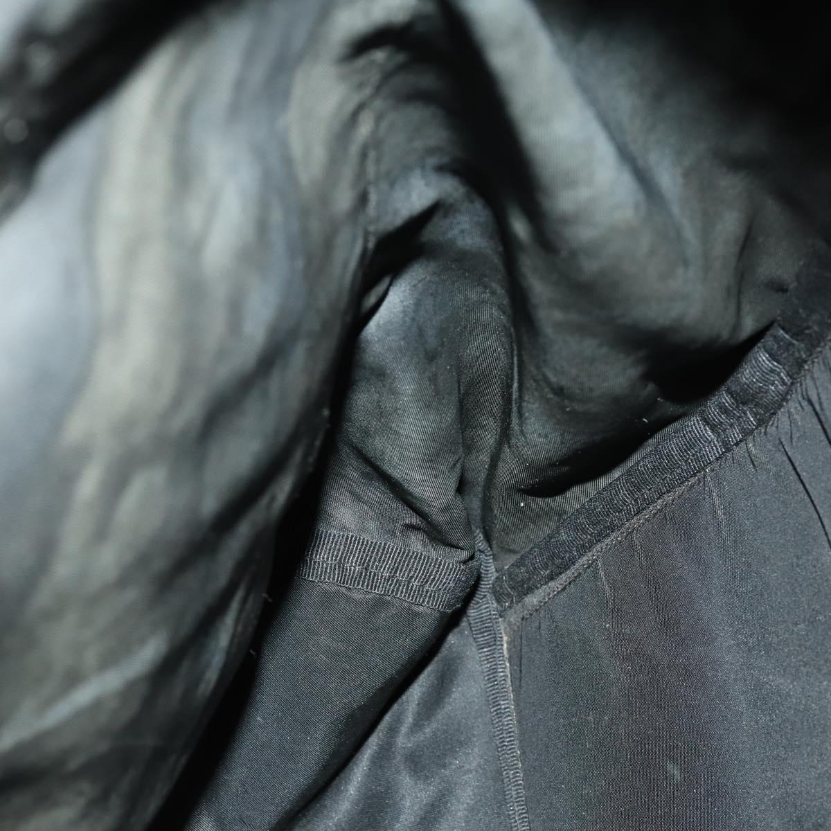 PRADA Backpack Nylon Black Silver Auth am10580