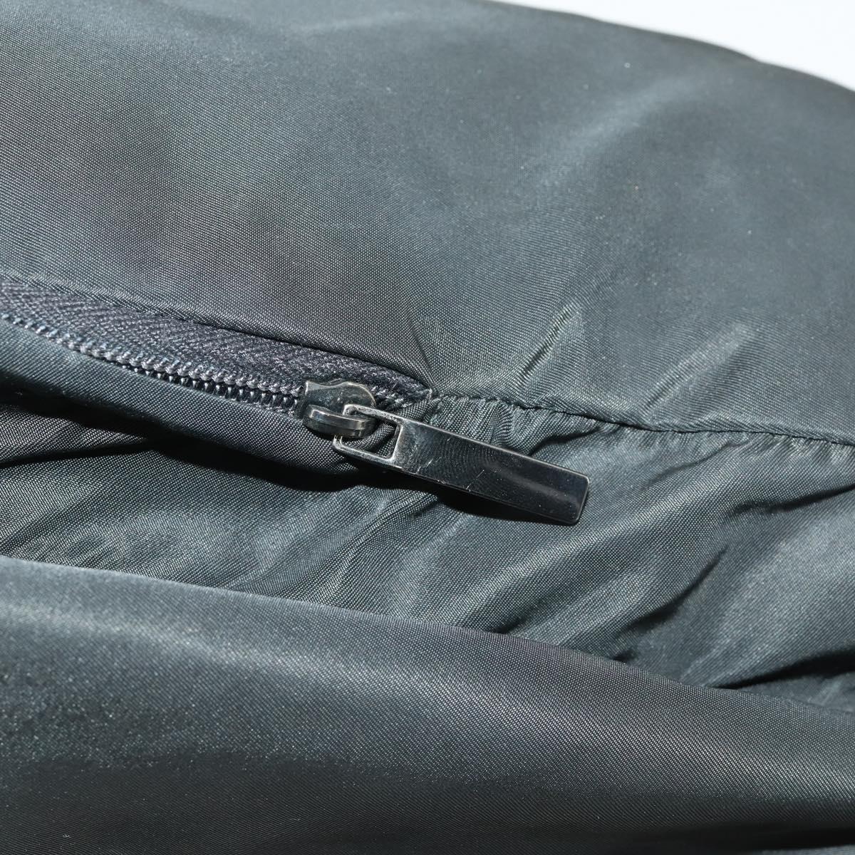 PRADA Backpack Nylon Black Silver Auth am10580