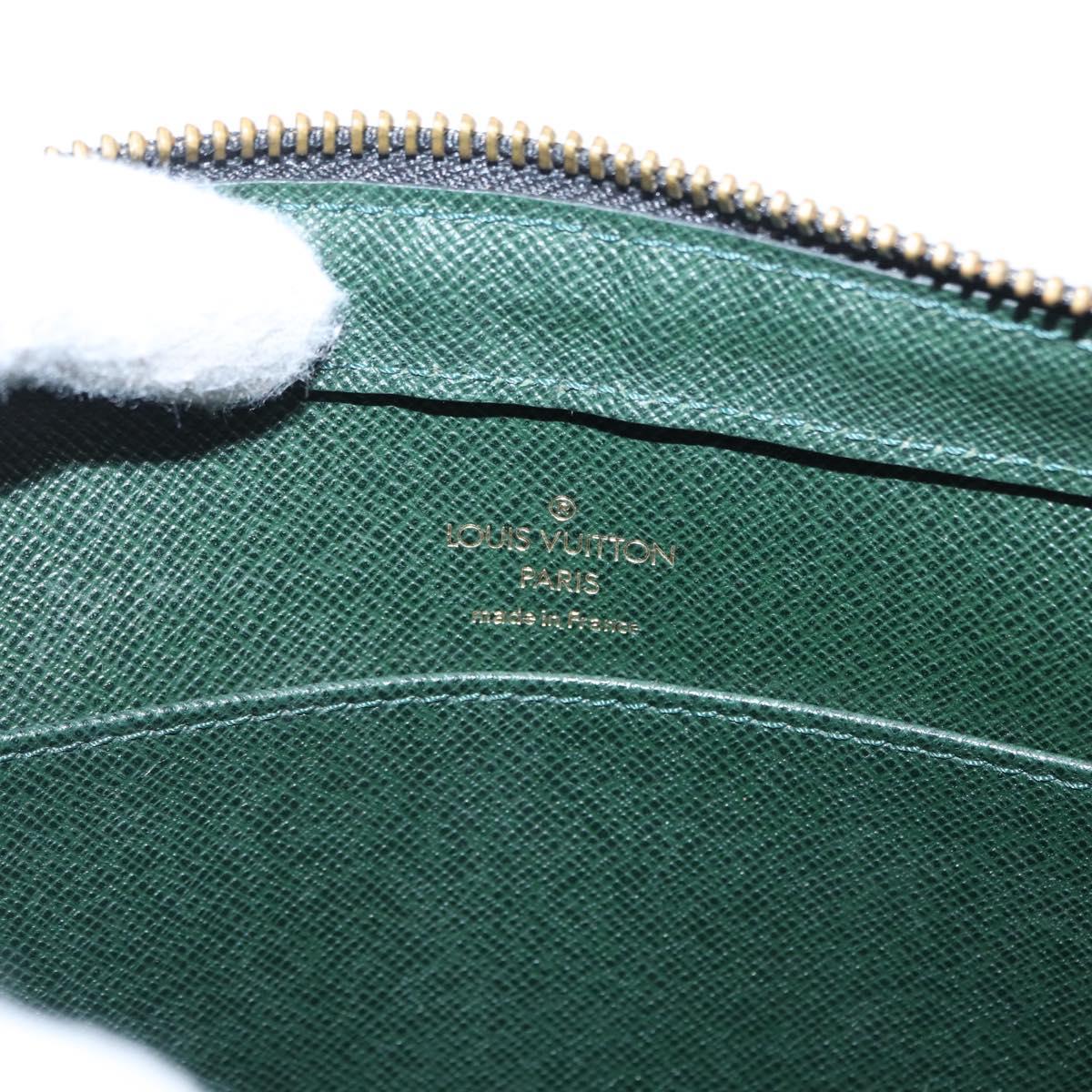 LOUIS VUITTON Taiga Baikal Clutch Bag Epicea M30184 LV Auth am10582