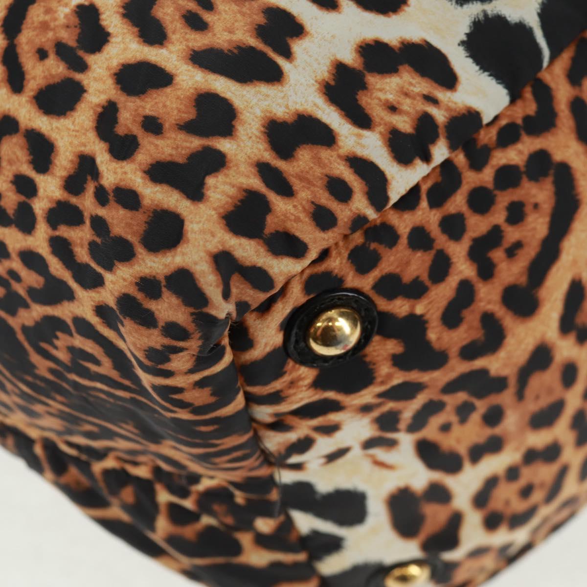 SAINT LAURENT Easy Boston Bag Nylon Leather Yellow Gold Auth am10602V