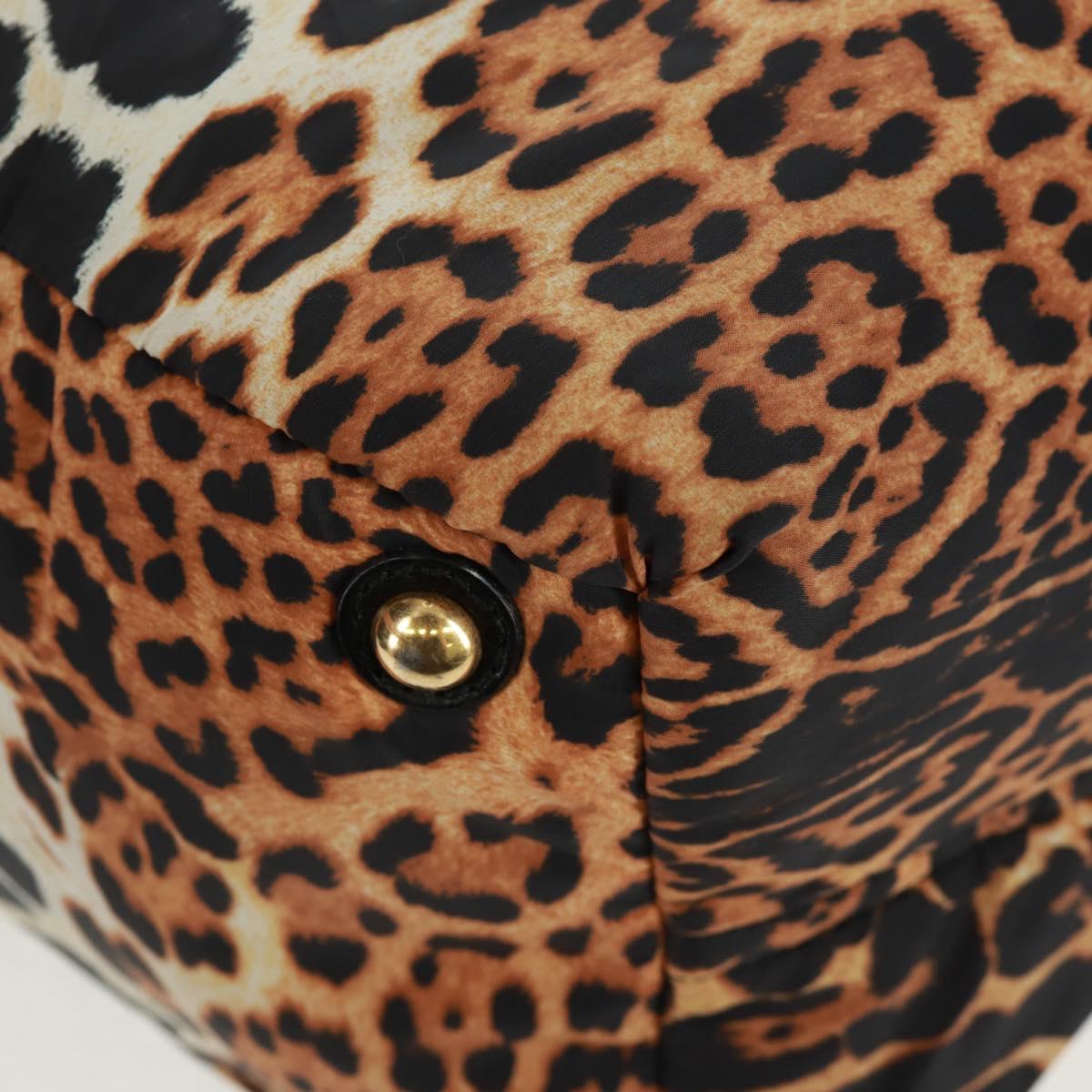 SAINT LAURENT Easy Boston Bag Nylon Leather Yellow Gold Auth am10602V