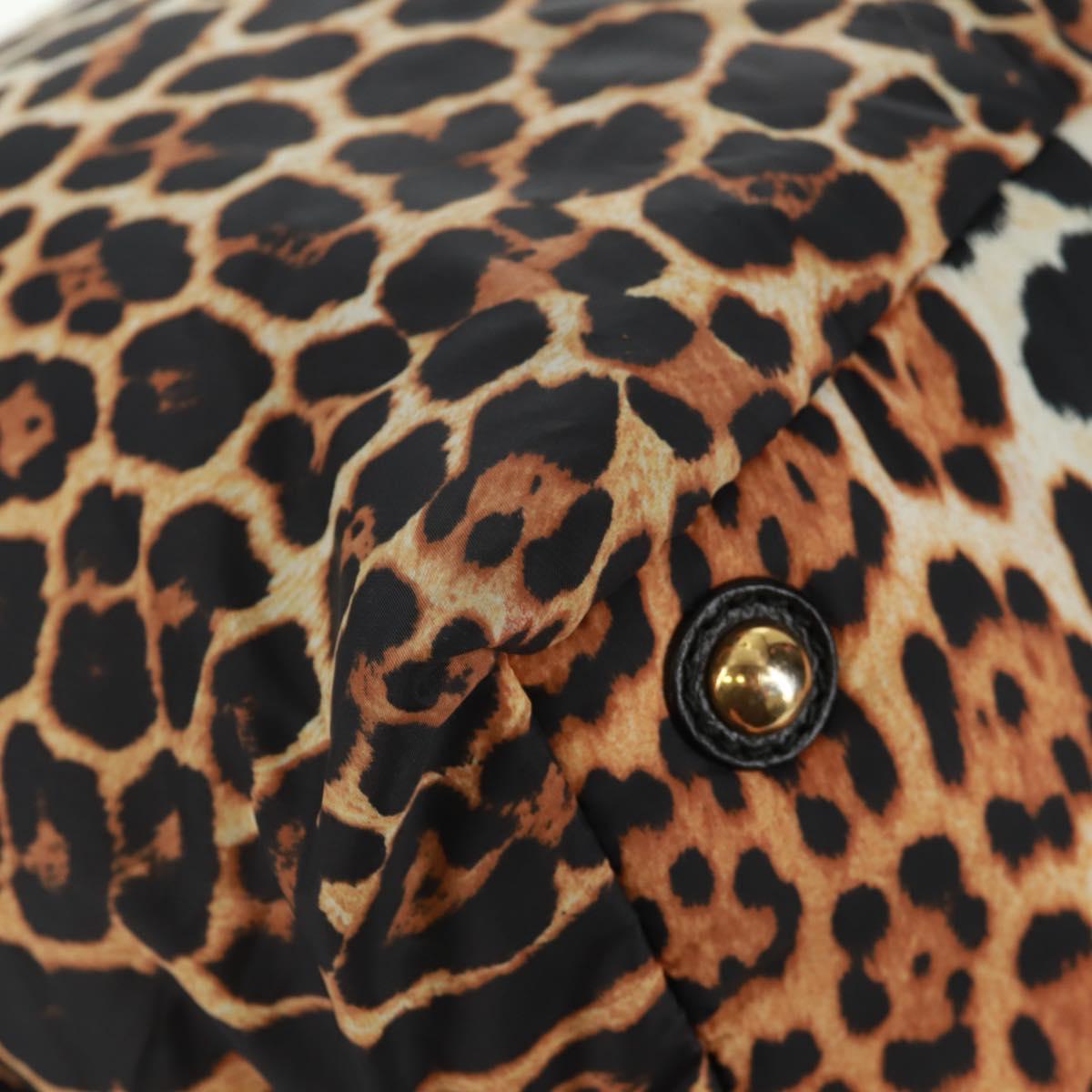 SAINT LAURENT Easy Boston Bag Nylon Leather Yellow Gold Auth am10602V