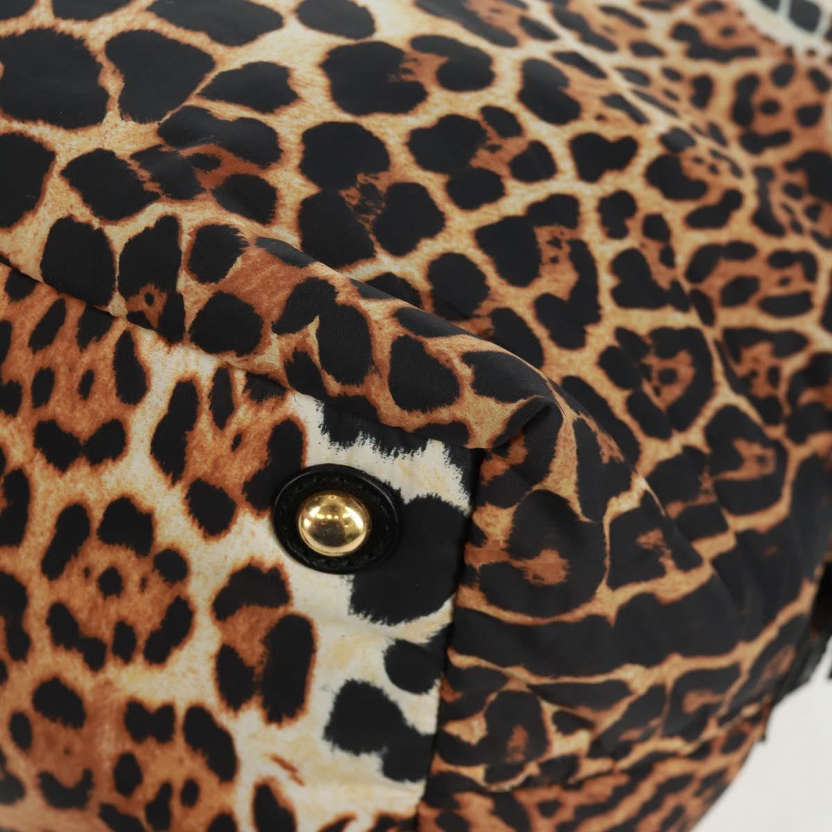 SAINT LAURENT Easy Boston Bag Nylon Leather Yellow Gold Auth am10602V